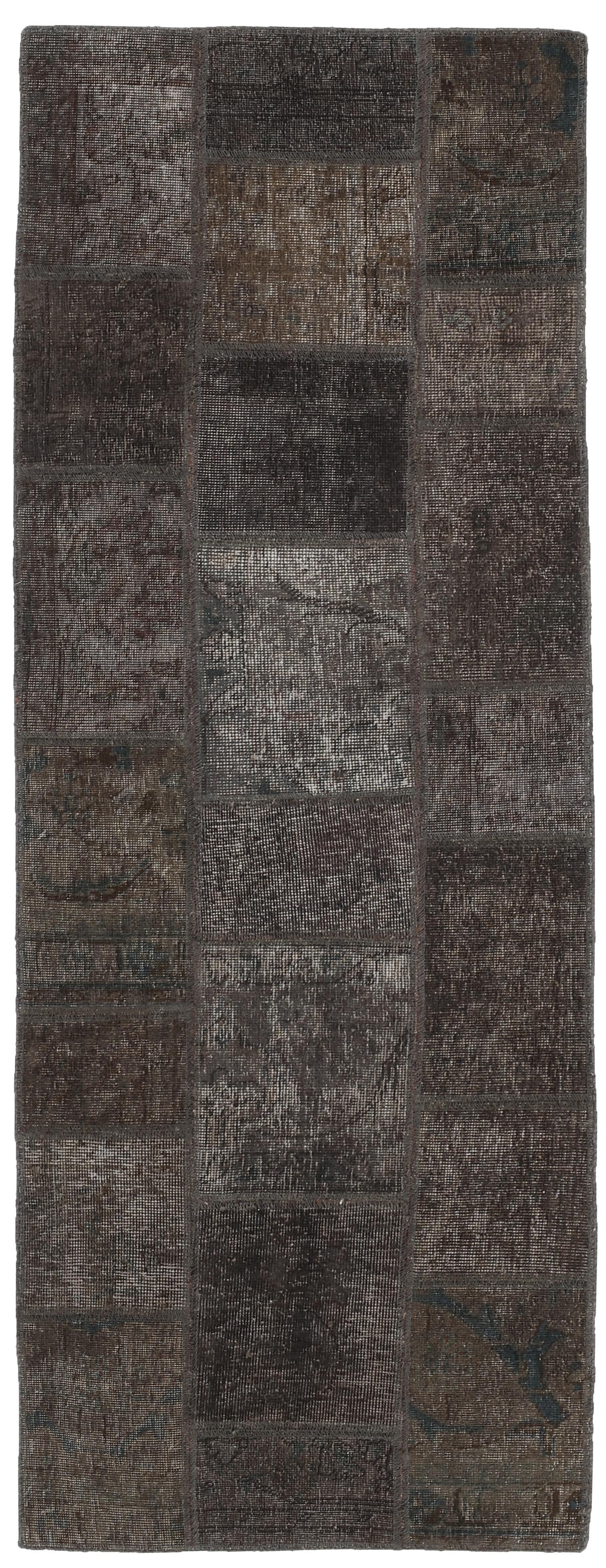 Antique Persian Handmade Vintage Royal Patchwork Rugs, 73 cm x 205 cm