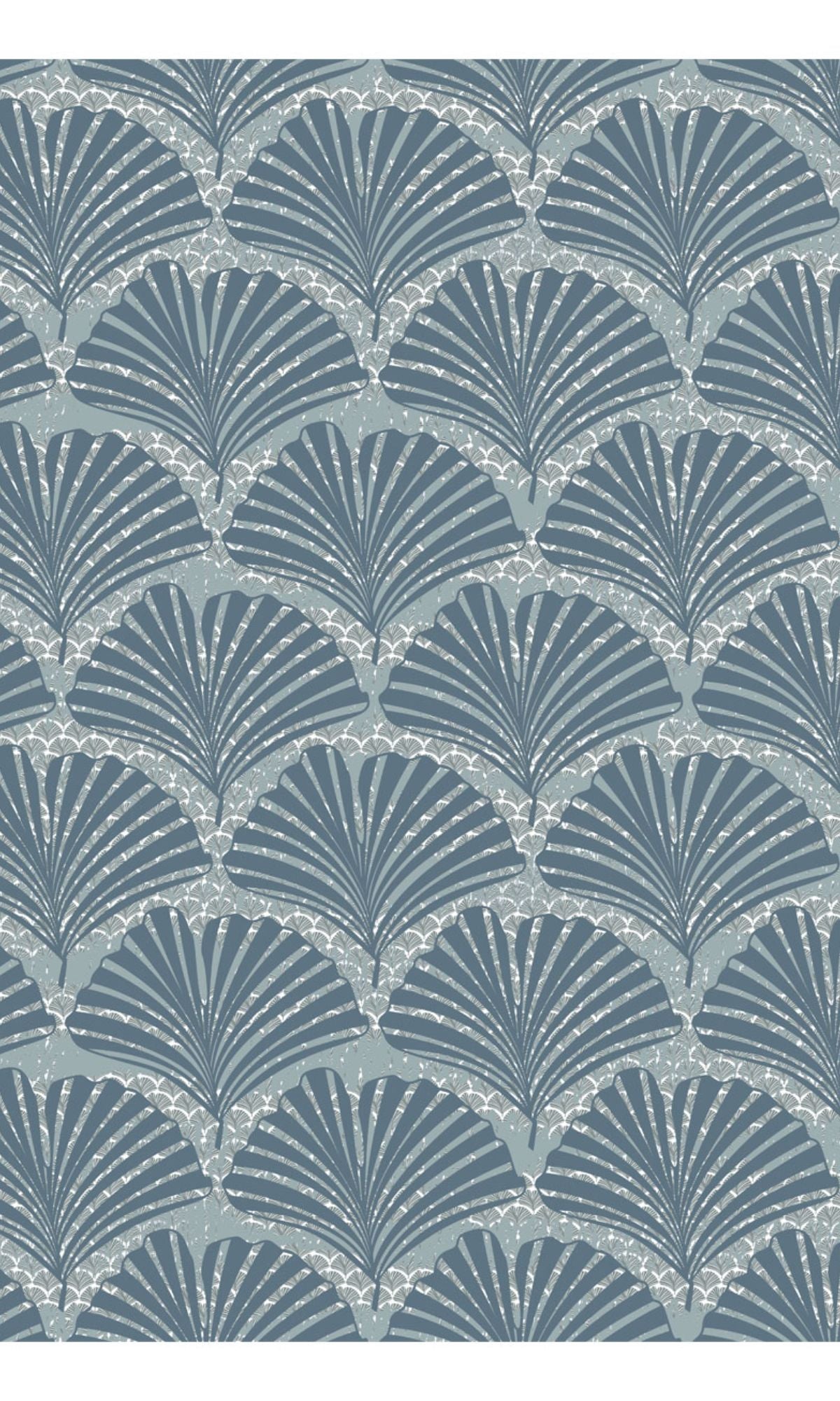 Walls Republic Blue Floral Wallpaper Mural - Pattern M2875 for Home Decor