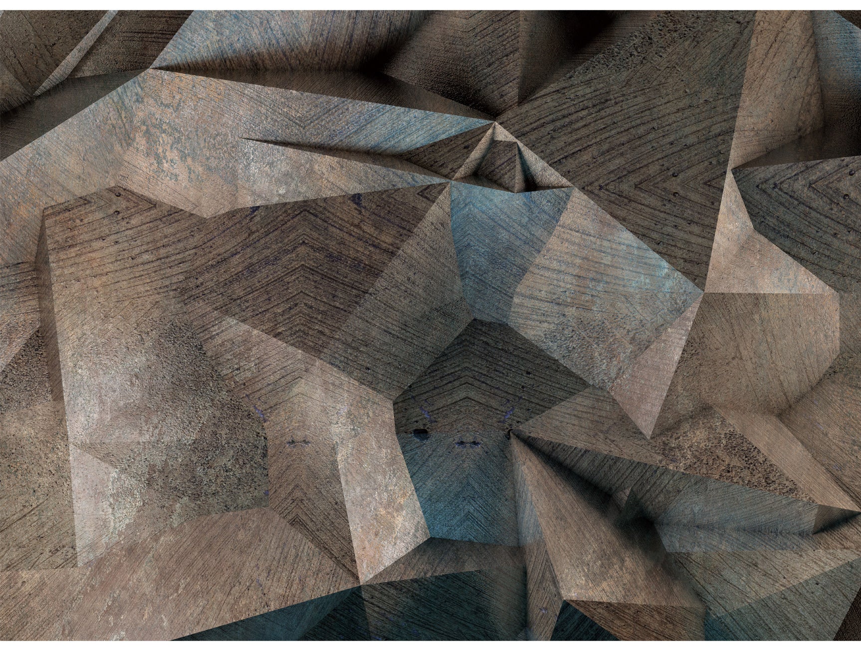 High - quality Neutral & Vintage Uneven Stone Design Mural Wallpaper M1337 for Interior Decoration