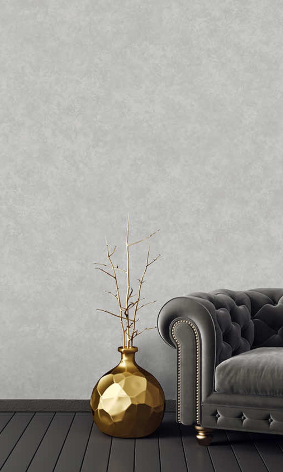 Stylish Grey Textured Plain Wallpaper R8405 for Elegant Rooms