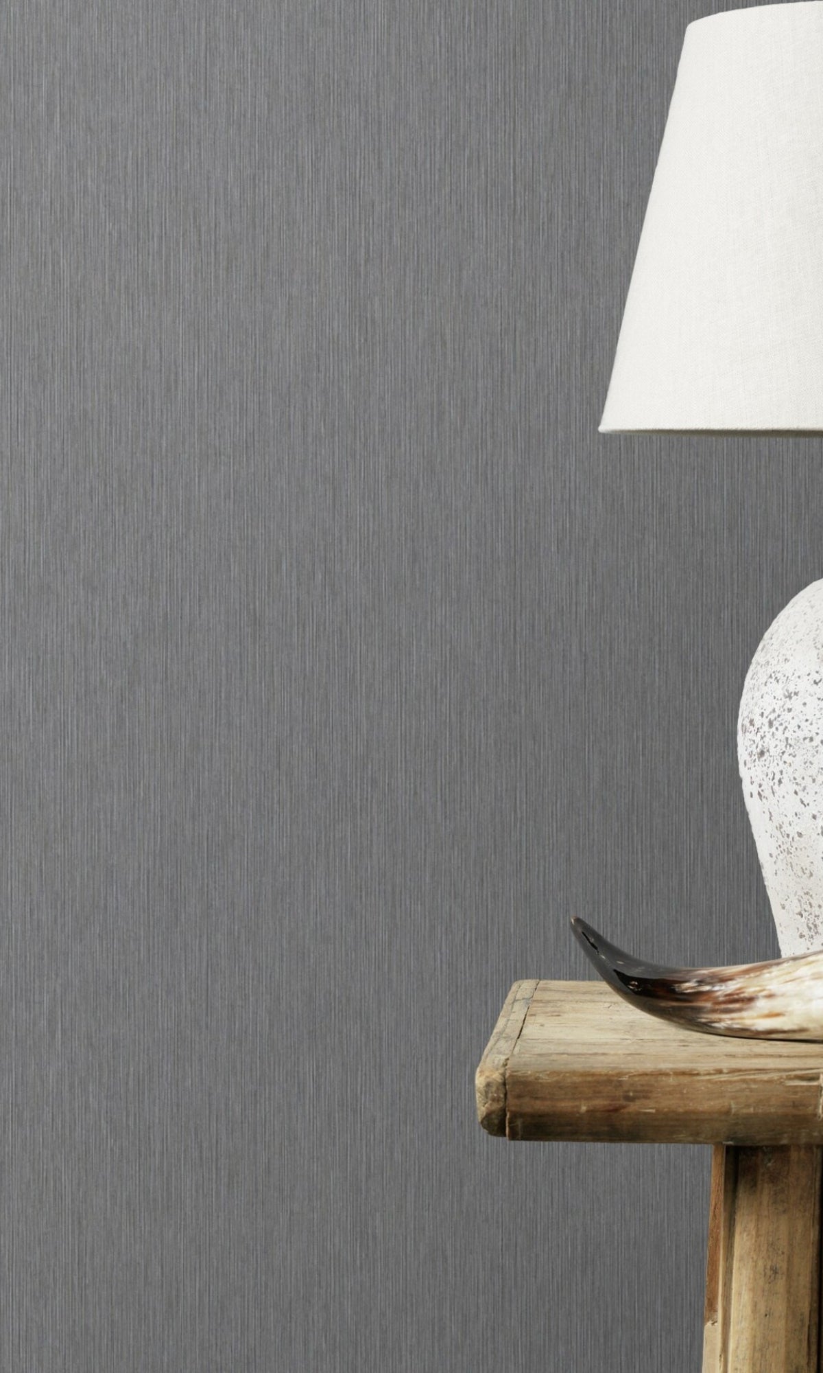 Grey Plain Textured Decorative Wallpaper R8655 for Interior Design