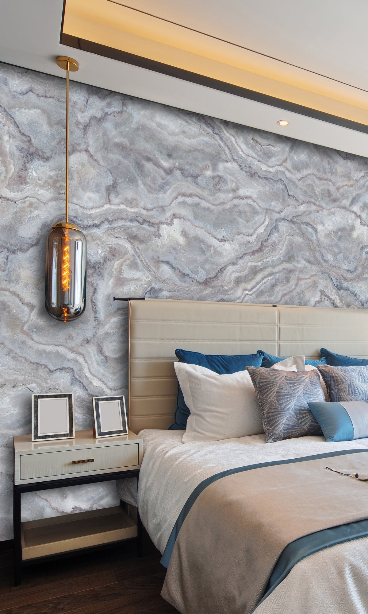 Exquisite Gray Abstract Texture Decorative Mural Wallpaper M1386 for Interior Spaces