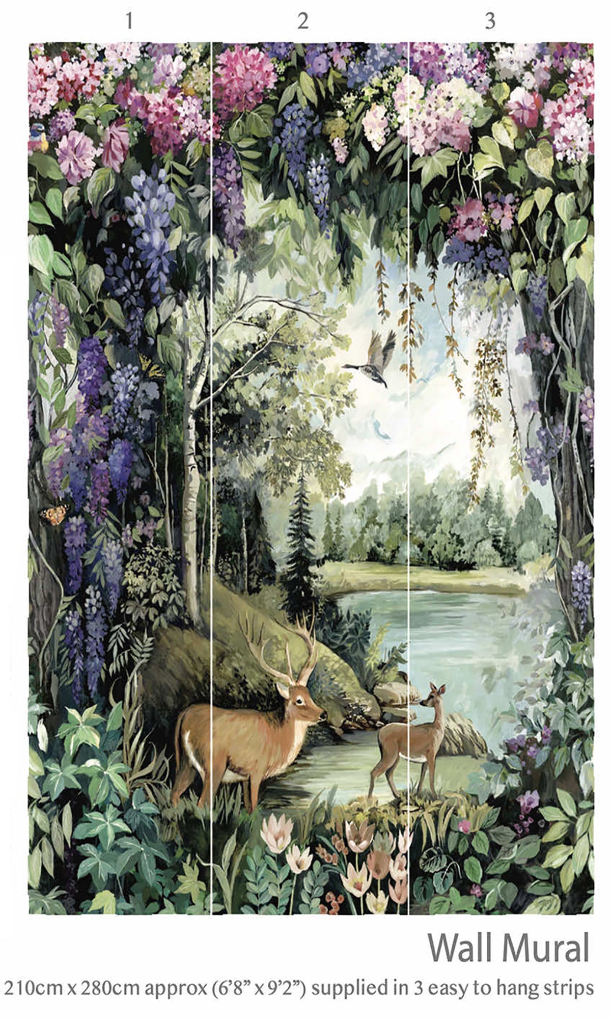Multi-Style Enchanted Woodland Scenic Decorative Wallpaper RM9046