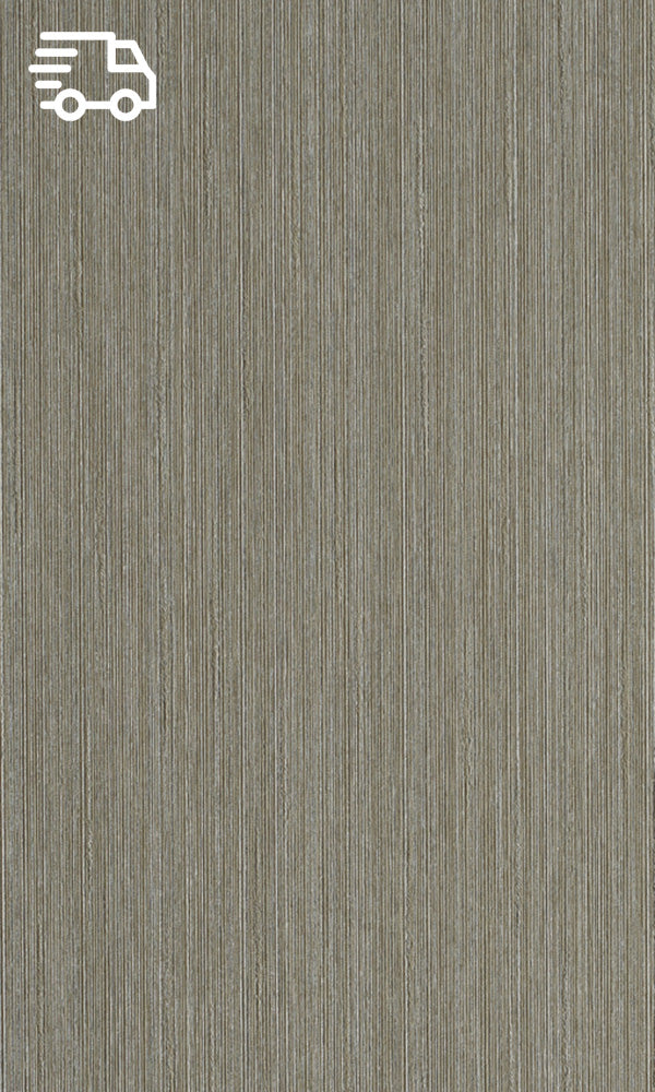 Elegant Brown Wallpaper with Subtle Striped Texture - R7300