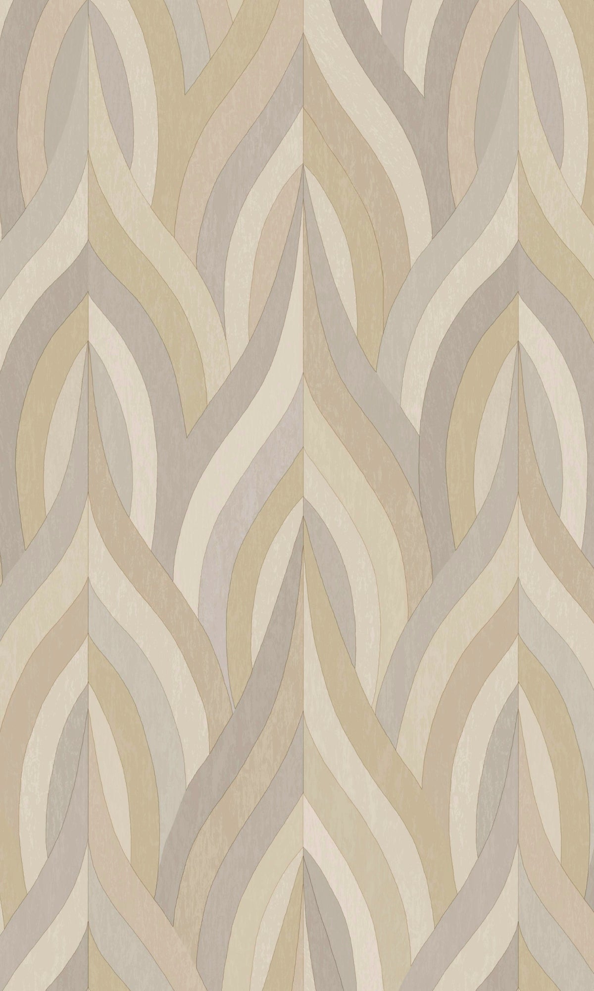 Stylish Modern Neutral Geometric Wallpaper with Interlacing Lines R8954