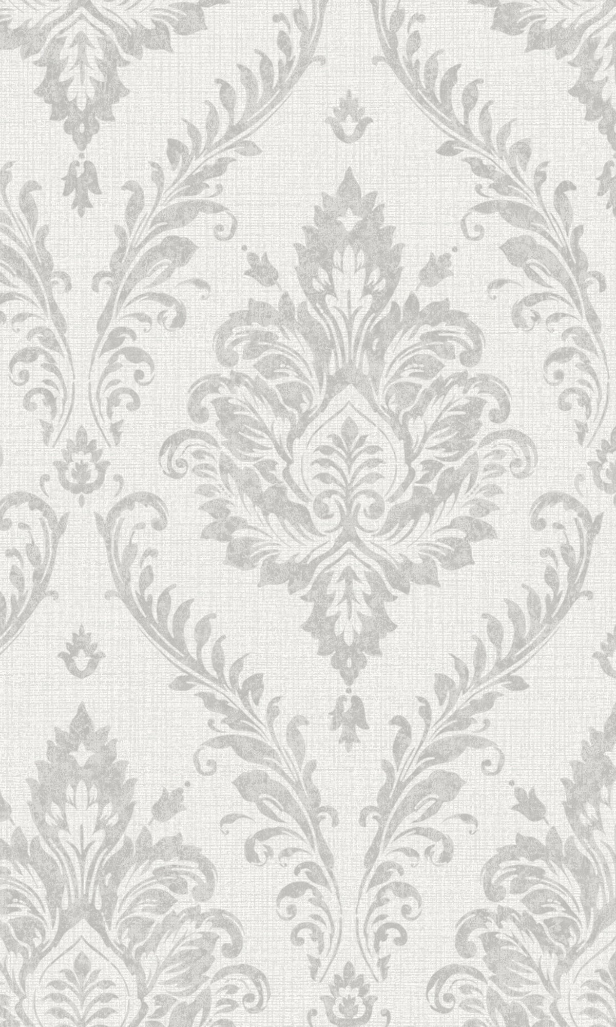 Stylish Grey Tropical Damask Design Wallpaper R7965 for Elegant Rooms