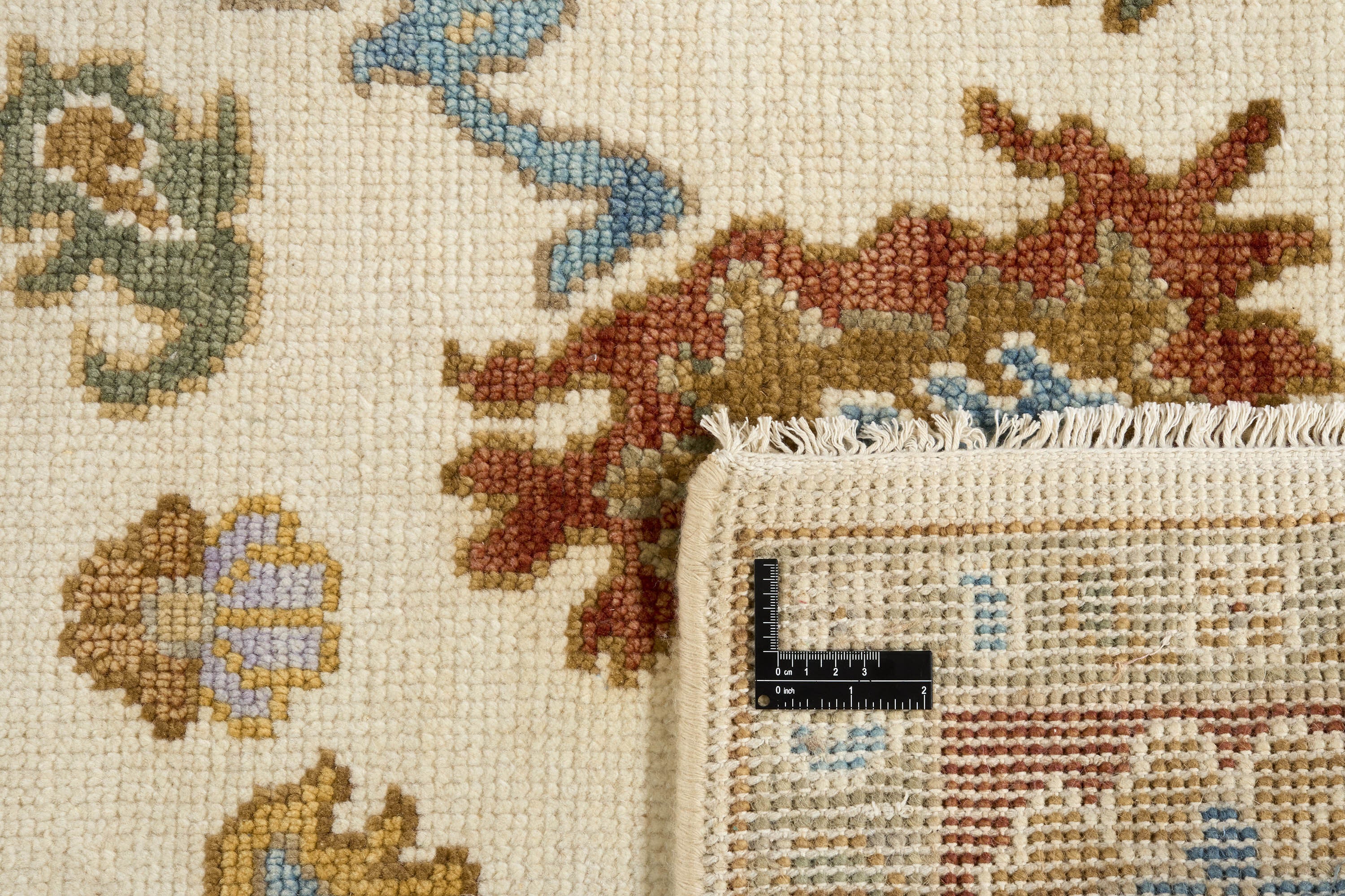 Authentic Hand - Knotted Turkish - Inspired Oushak Wool Area Rugs with Indian Craftsmanship, Measuring 300 cm x 400 cm