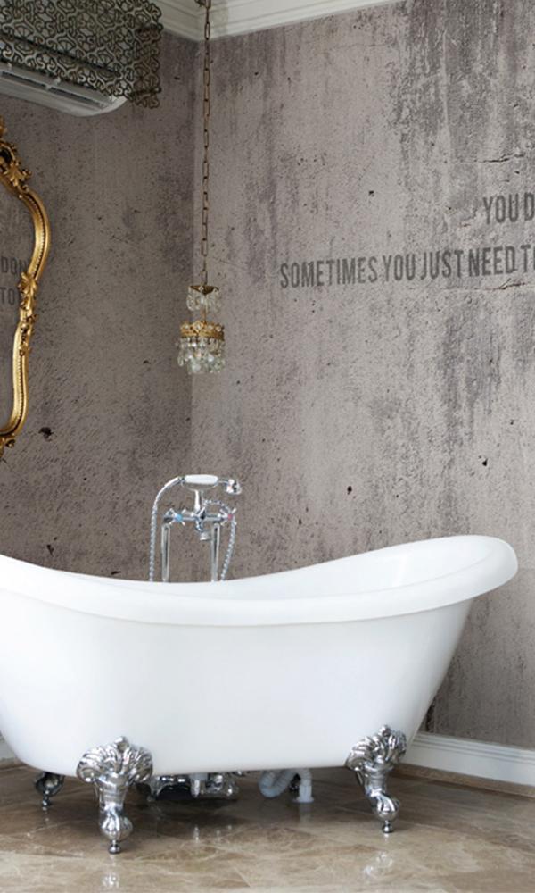 Sample of Rubbed Concrete Digital Wallpaper M9232 for Interior Decoration