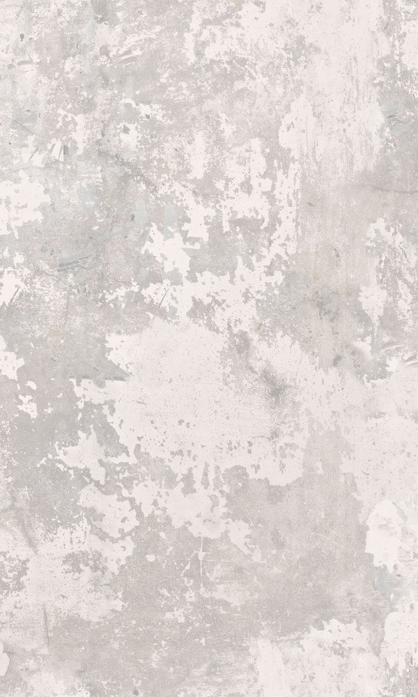 Grey Decorative Chipped Paint Effect Wallpaper R6696 for Rustic Interiors