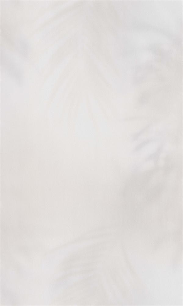 Wallpaper - R5706 with White and Soft Light Pink Faded Tropical Needle Palm Leaves Design