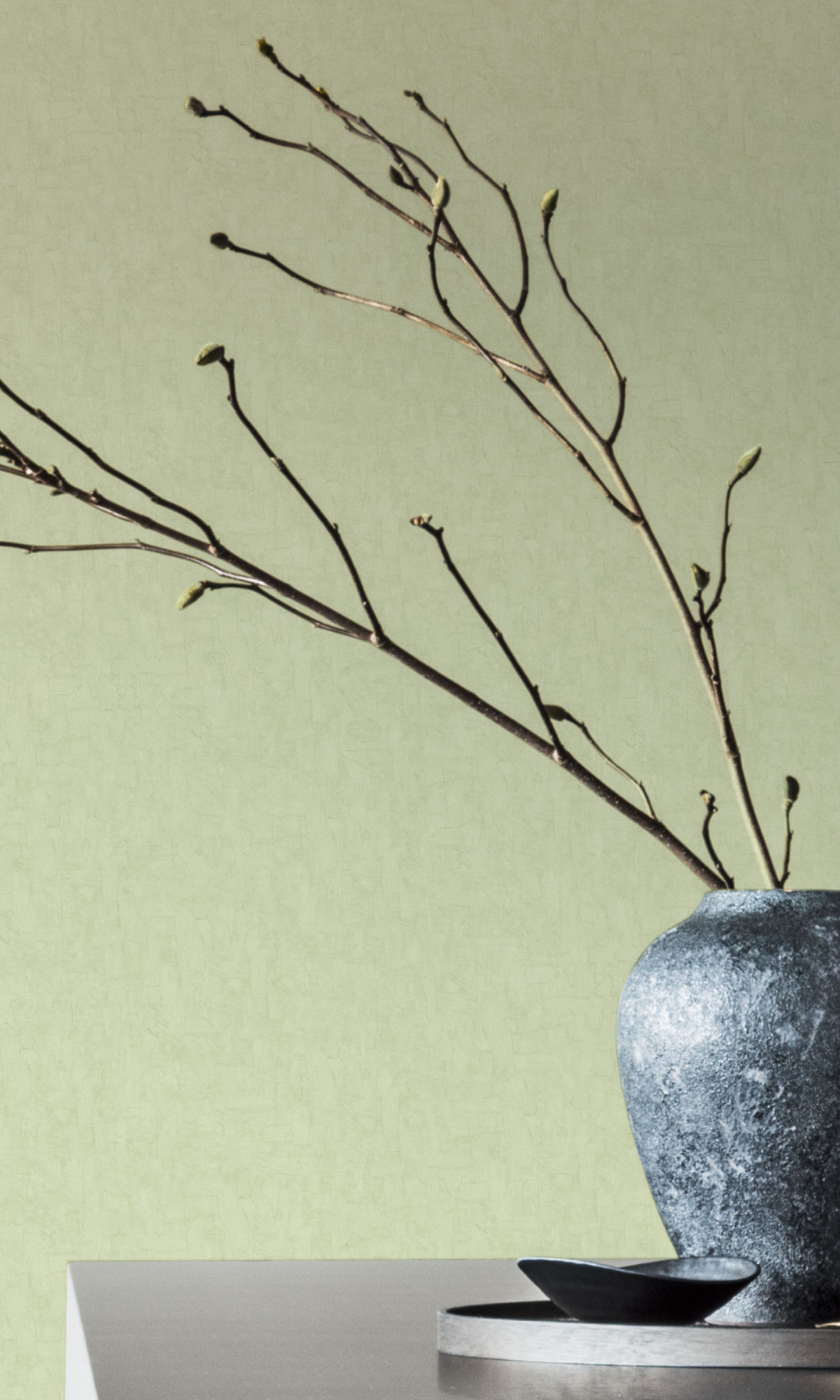 R2785 Grey Plain Wallpaper with Textured Paint Effect