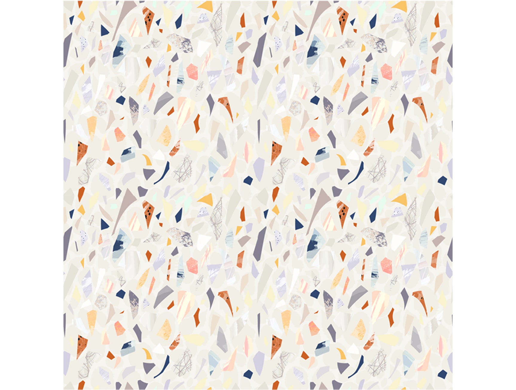 Exquisite Neutral Terrazzo Pattern Mural Wallpaper M1397 for Interior Decor