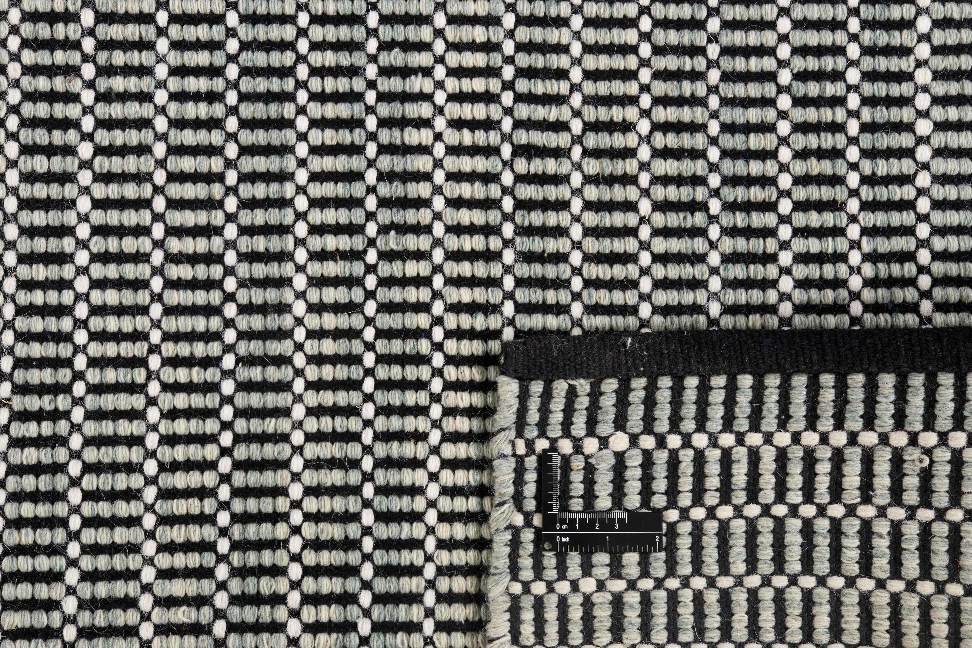 Walls Republic Handmade Flatwoven Wool Rugs in Modern Bricks Design, 60 cm x 90 cm