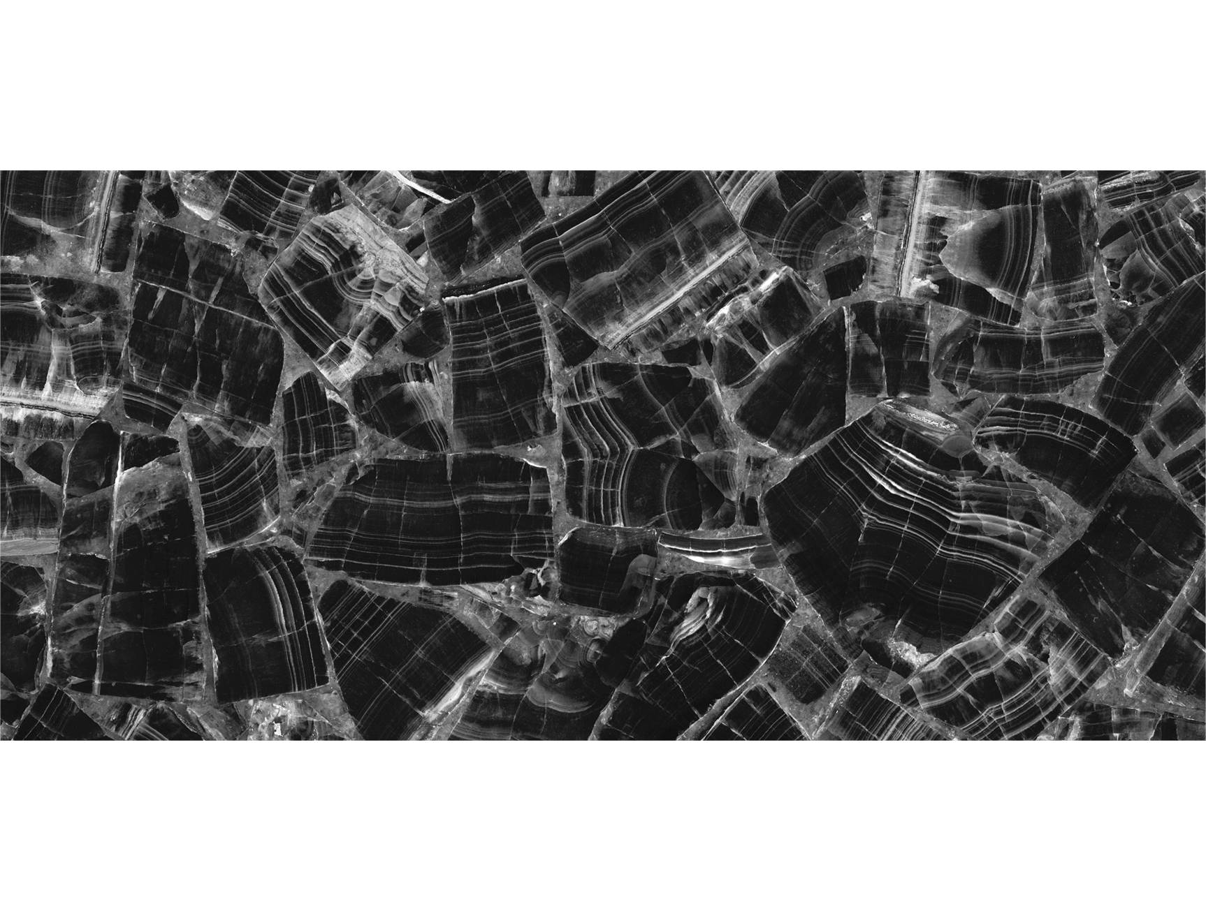 Exquisite Black and White Marble Patterned Mural Wallpaper for Interior Decoration - M1377