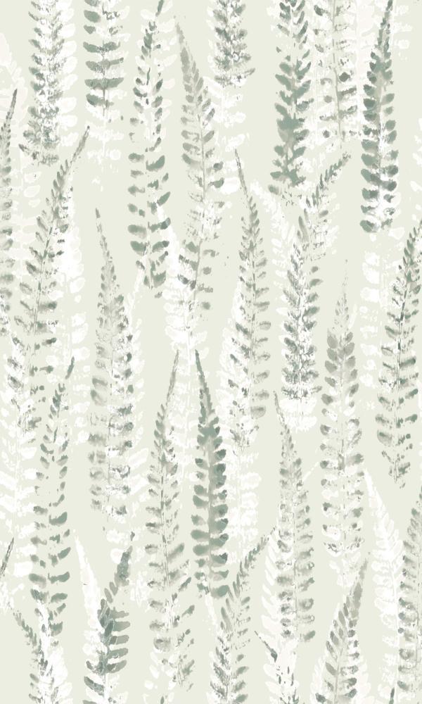 Brushed Decorative Fern Wallpaper 19542