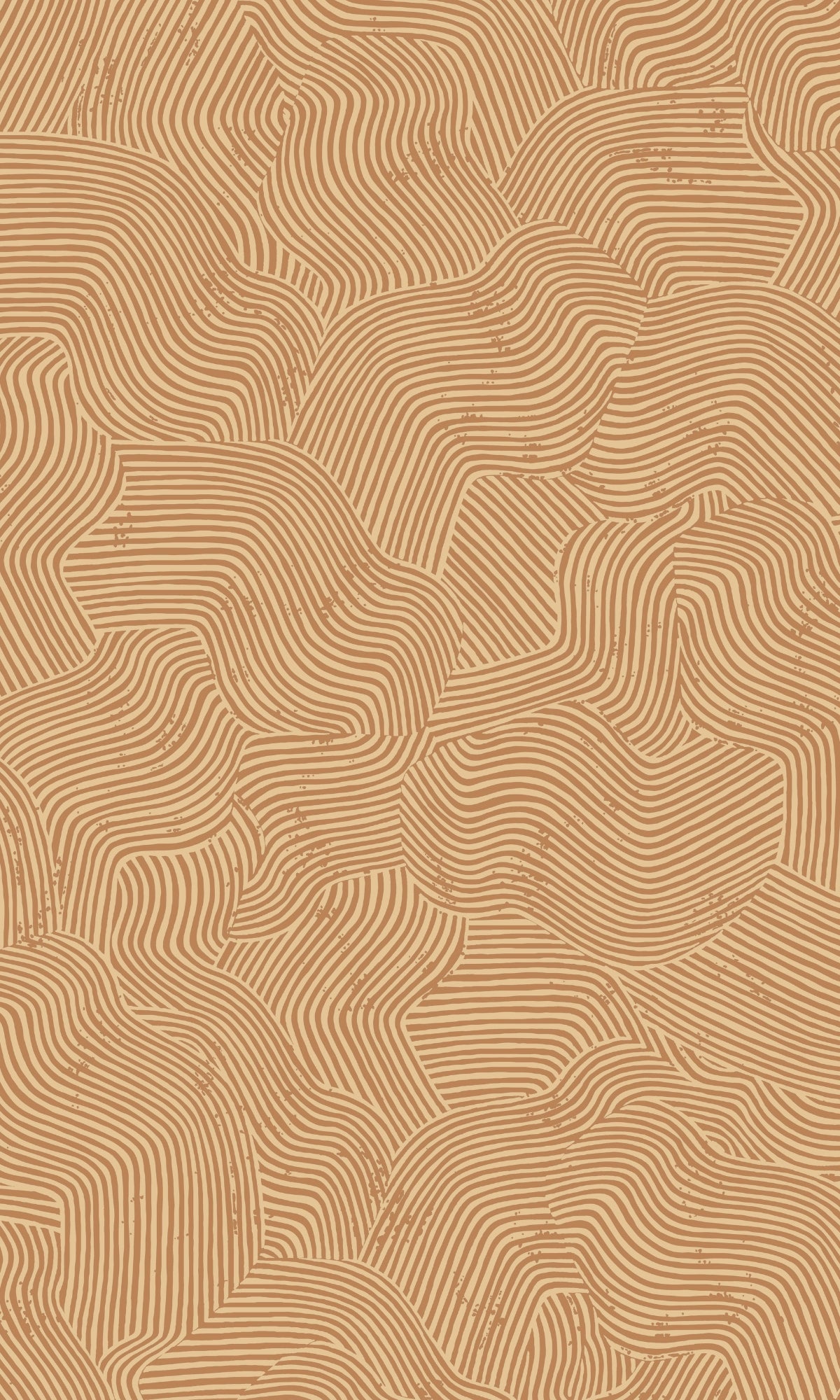 Camel Brand Abstract Geometric Wave Design Wallpaper Model R9106 for Interior Decoration