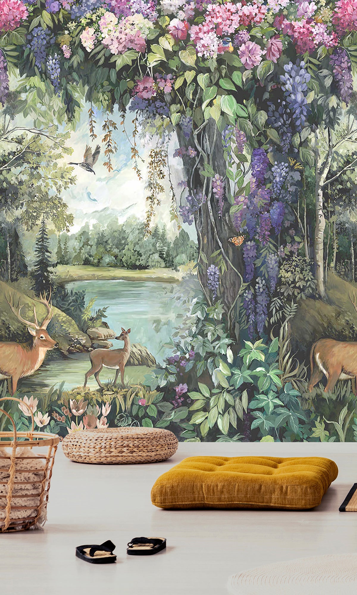 Multi-Style Enchanted Woodland Scenic Decorative Wallpaper RM9046