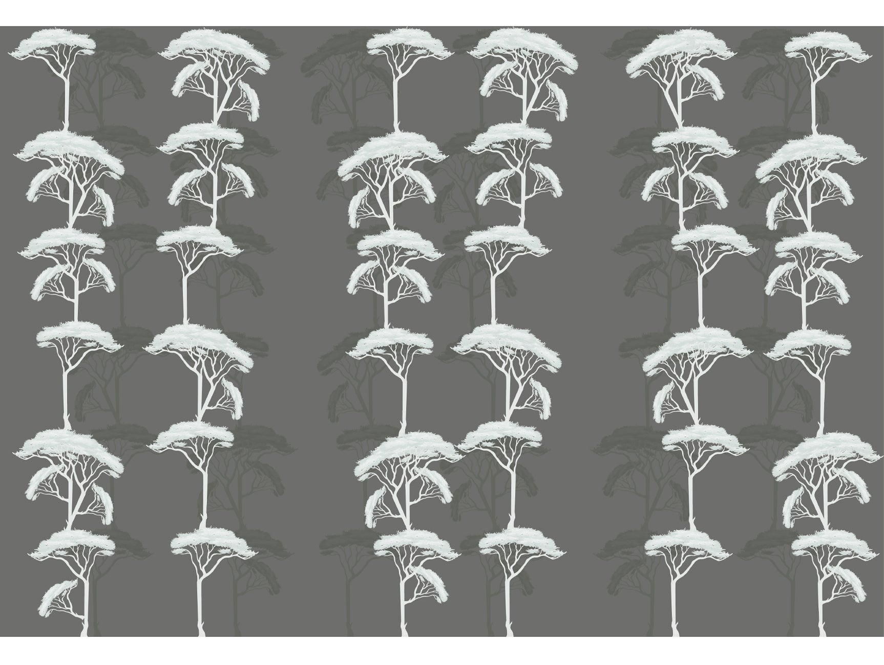 Exquisite Green Cedar Trees Decorative Mural Wallpaper Design M1463