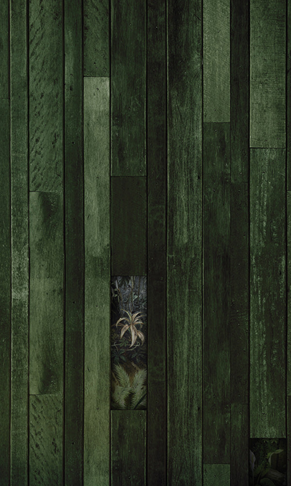 Exquisite Green Natural Wood - Inspired Mural Wallpaper M9503 for Interior Decoration