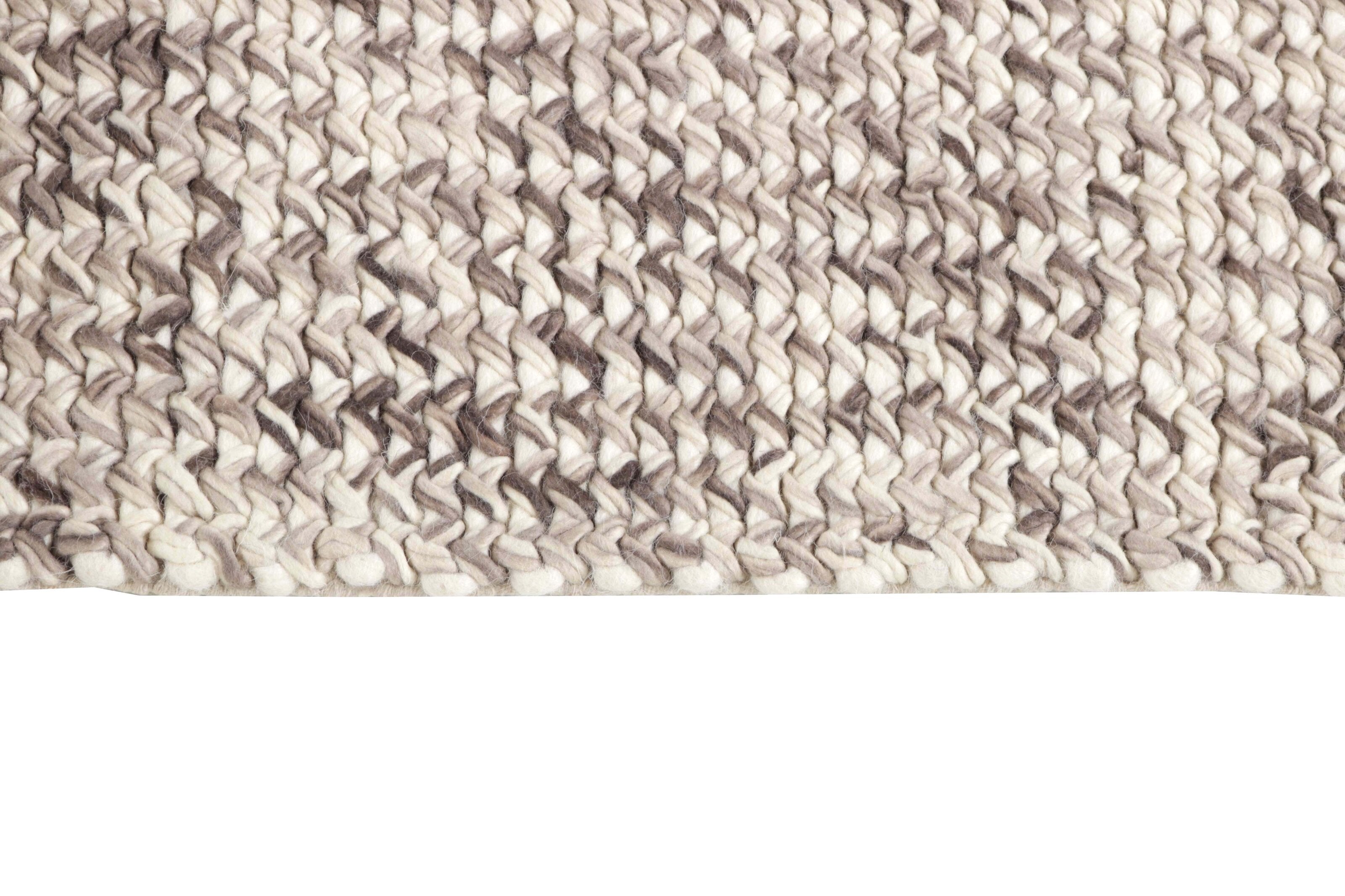 Exquisite Hand-Woven Modern Felted Wool Floor Rugs from India - Size: 140 cm x 200 cm
