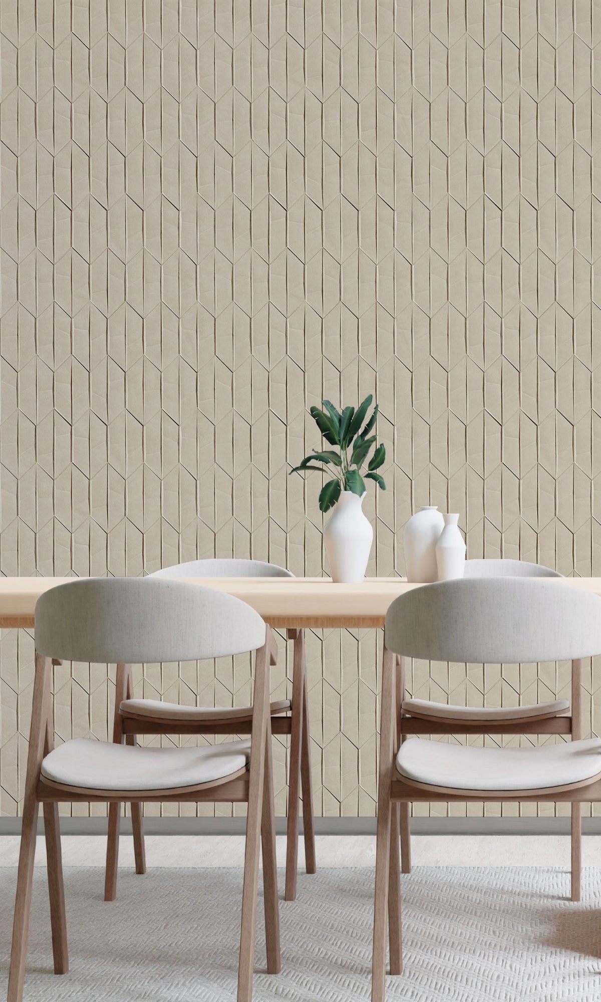 Colorful Geometric Wallpaper Resembling Folded Paper R9202
