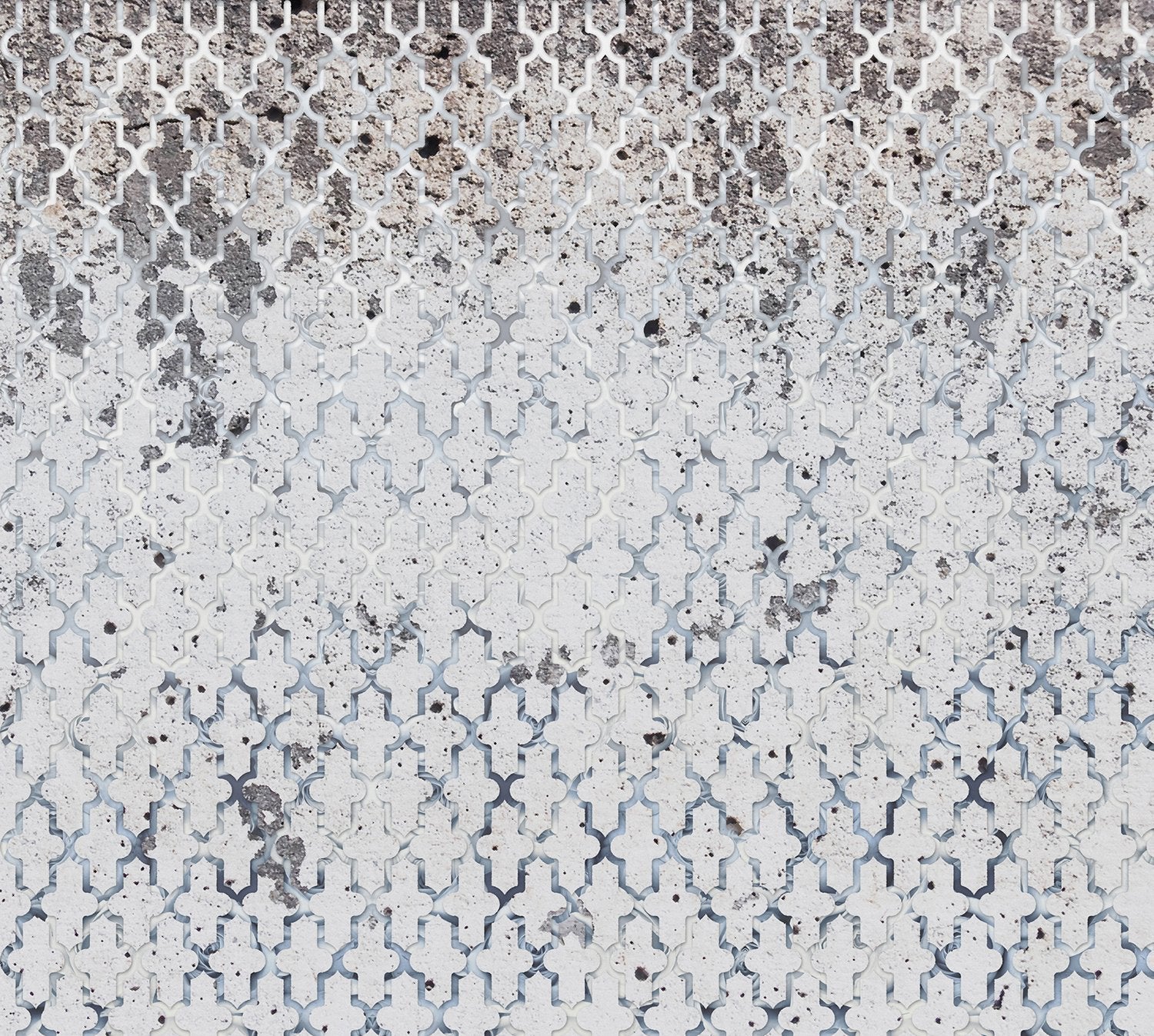 Sample of Weathered Mirage Geometric Mural Wallpaper M9210