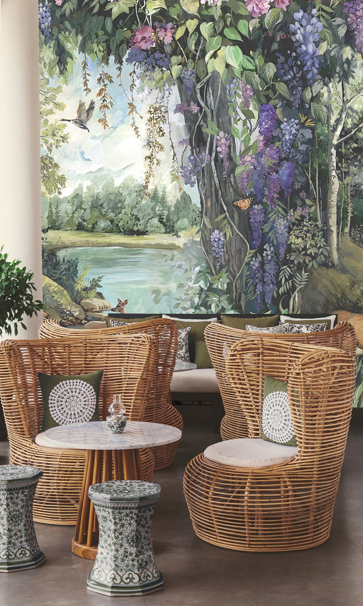 Multi-Style Enchanted Woodland Scenic Decorative Wallpaper RM9046