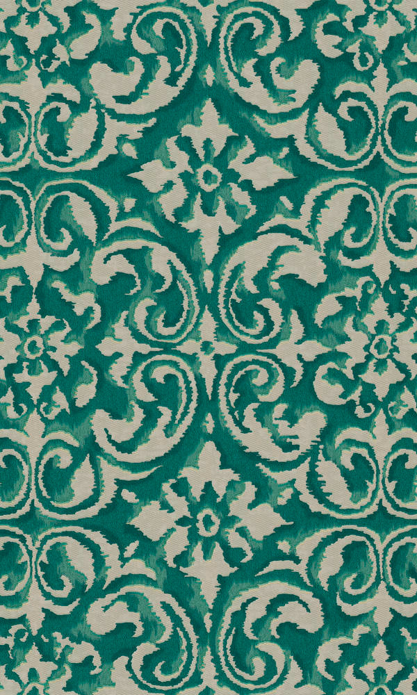 Exquisite Green Dyed Ornamental R7041 Wallpaper for Stunning Interiors