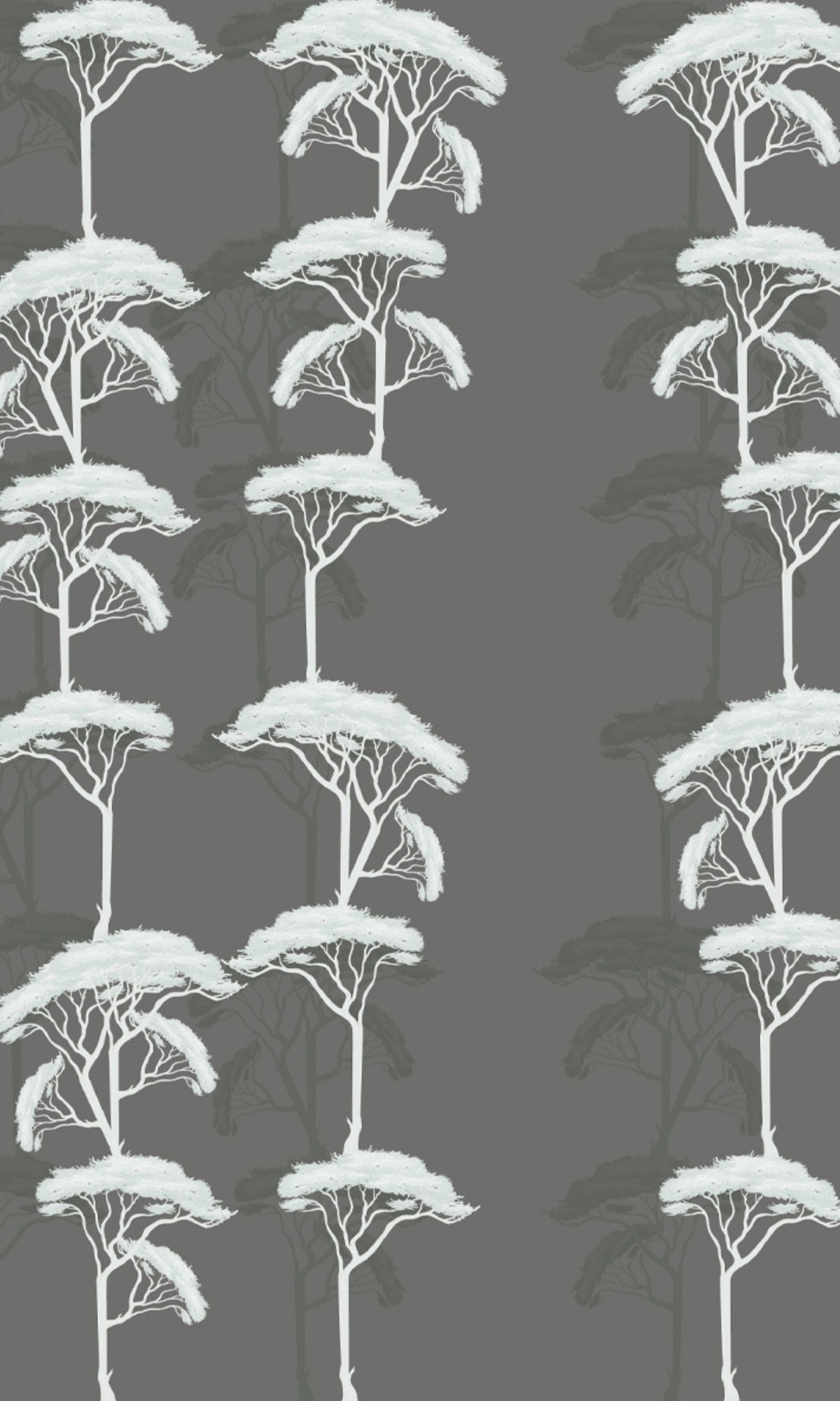 Exquisite Green Cedar Trees Decorative Mural Wallpaper Design M1463