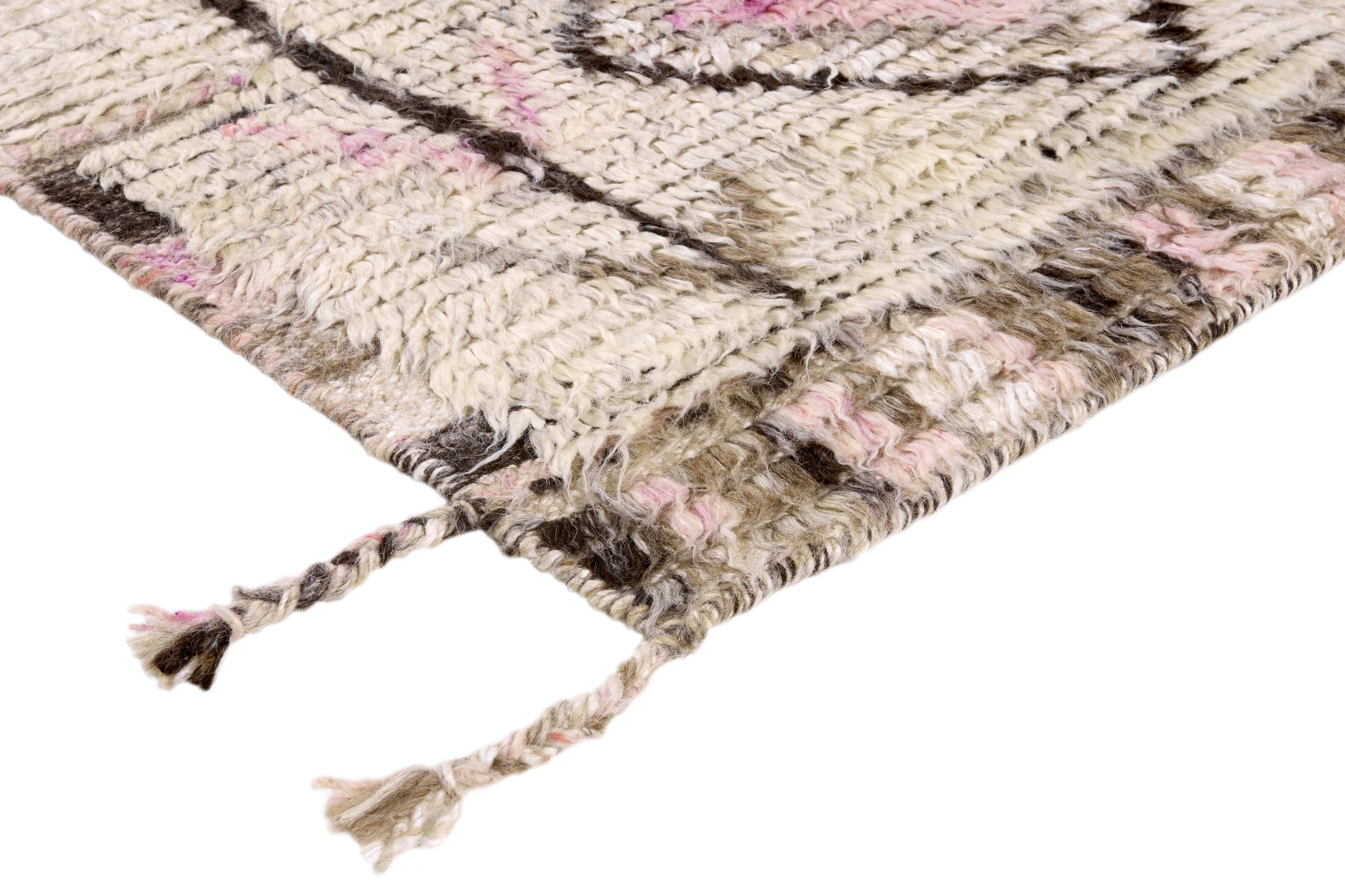 Walls Republic Tribe Collection: Hand - Knotted Wool Area Rugs Inspired by Moroccan Designs, Measuring 170 cm x 240 cm