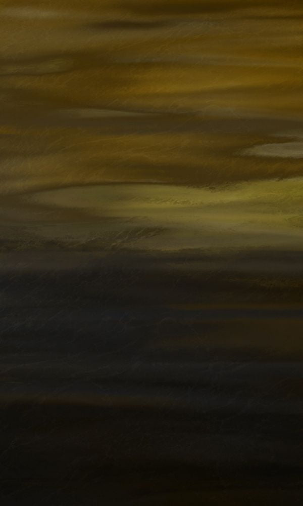 Enchanting Black and Gold Night Sky Wallpaper Mural M1061