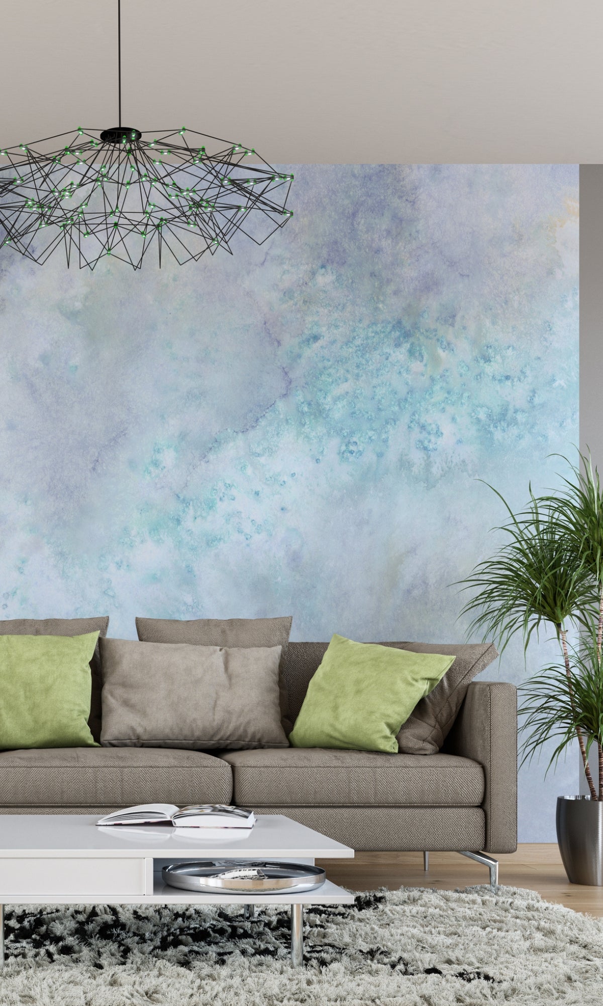 Light Grey 3D Sky Cloud Wallpaper RM2101 for Stunning Home Decor