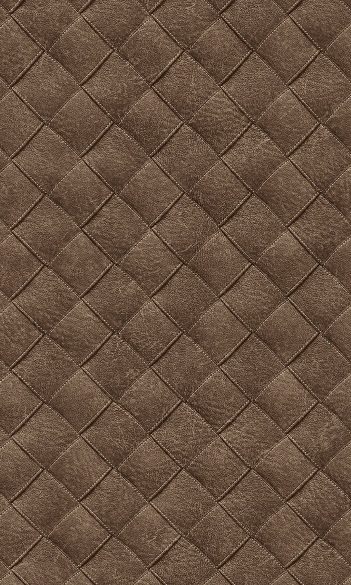 Exquisite Brown Leather Patchwork Geometric Design Wallpaper R8245