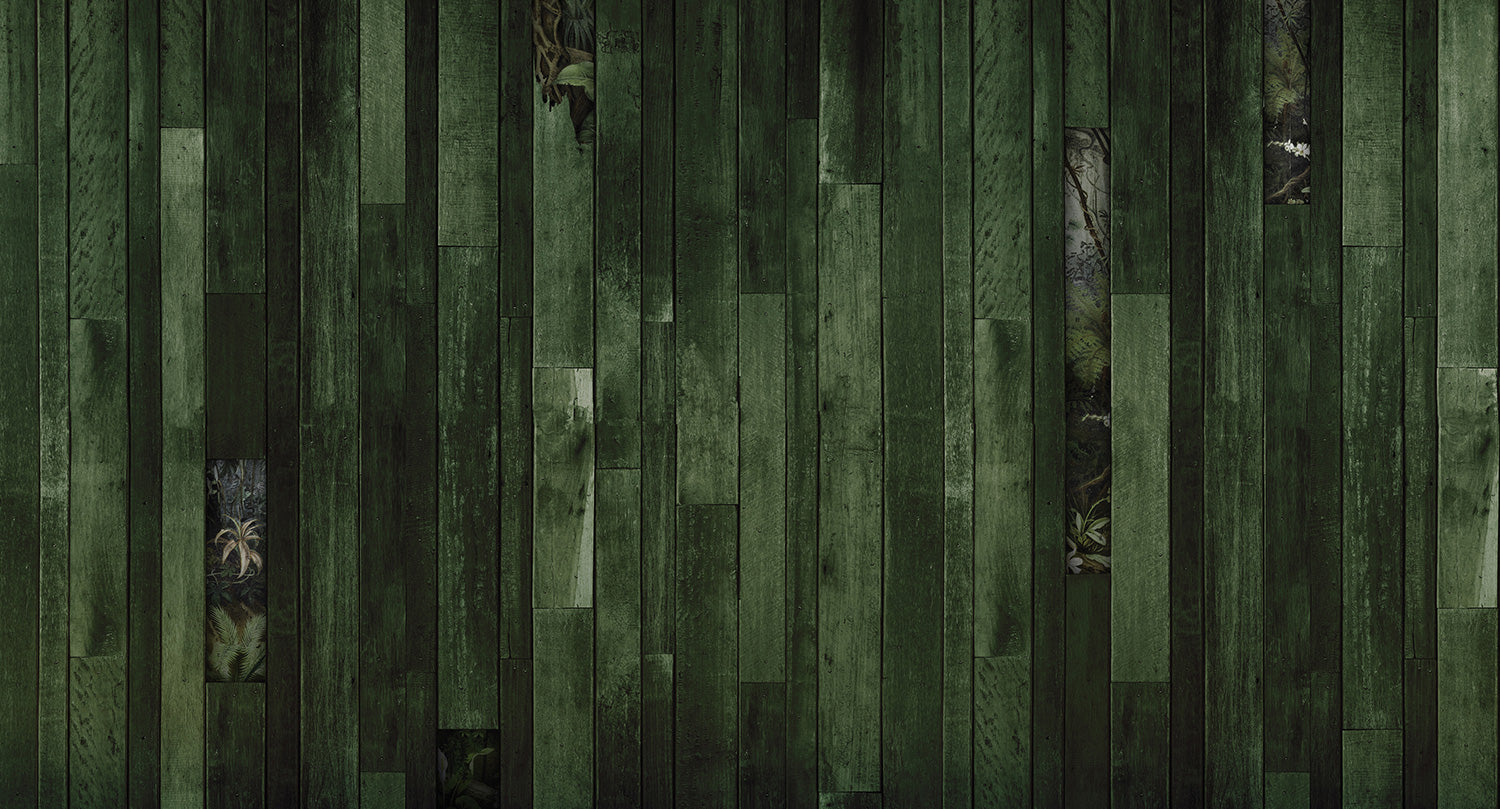 Exquisite Green Natural Wood - Inspired Mural Wallpaper M9503 for Interior Decoration