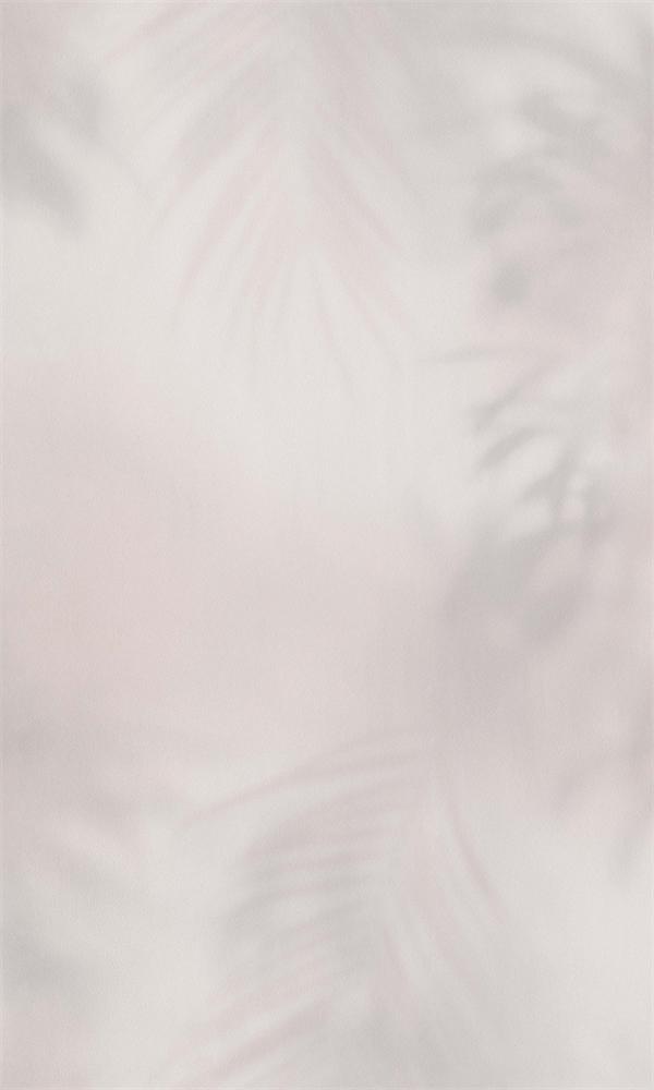Champagne Pink Tropical Leaves Wallpaper with Faded Effect - Pattern R5707