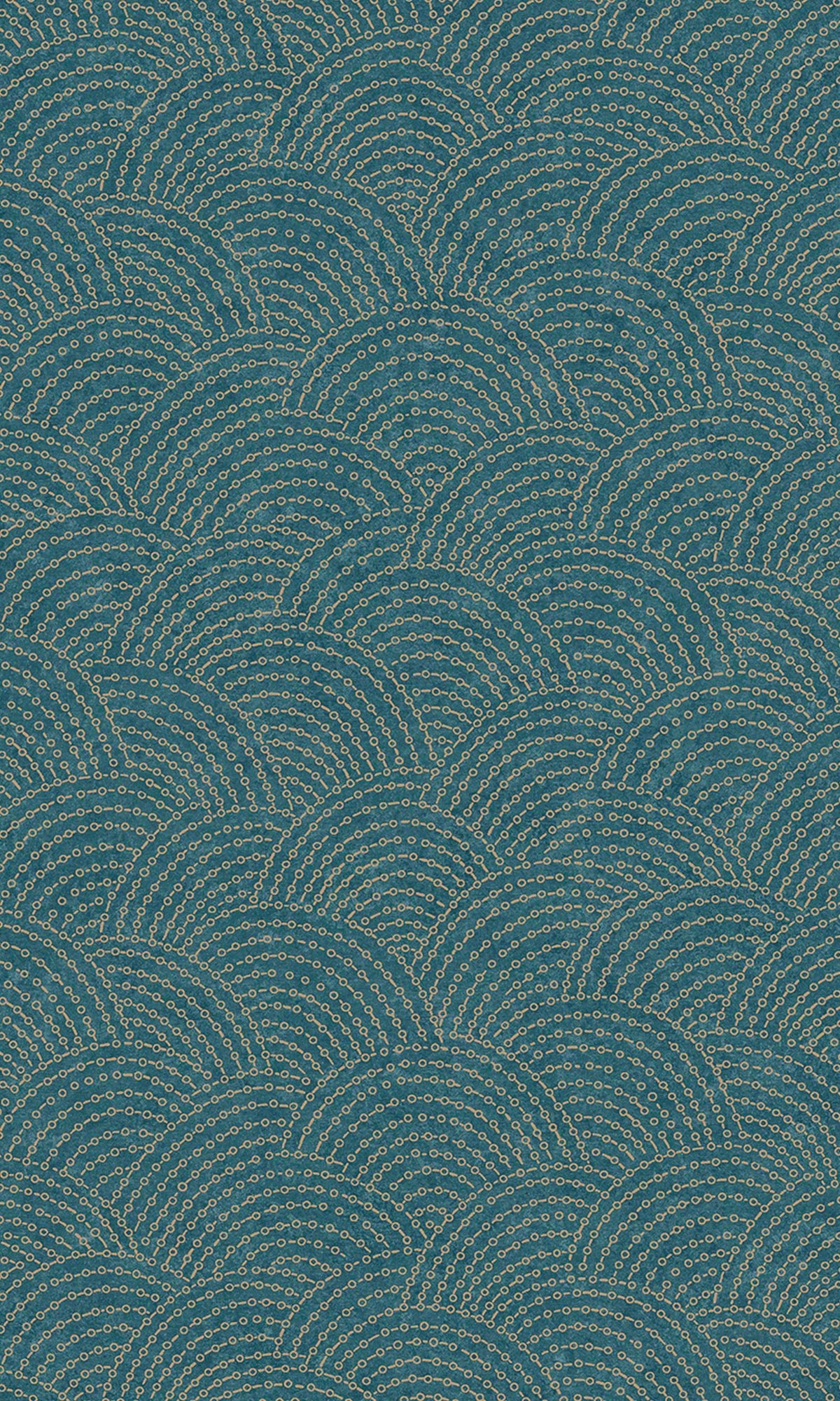 Stunning Blue Seashell-Inspired Art Deco Geometric Wallpaper R9269