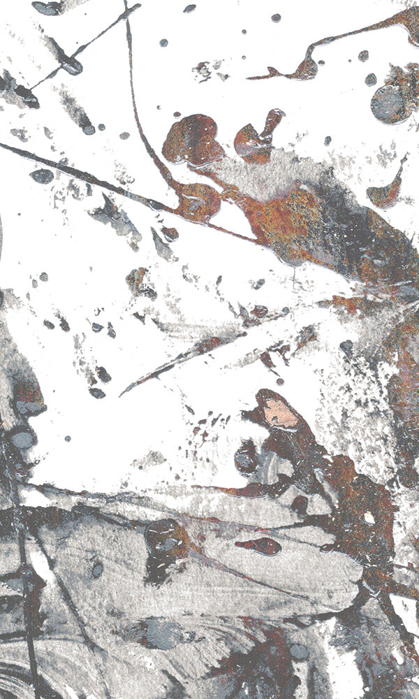 Abstract Industrial Rusty Paint Texture Mural Wallpaper M9634