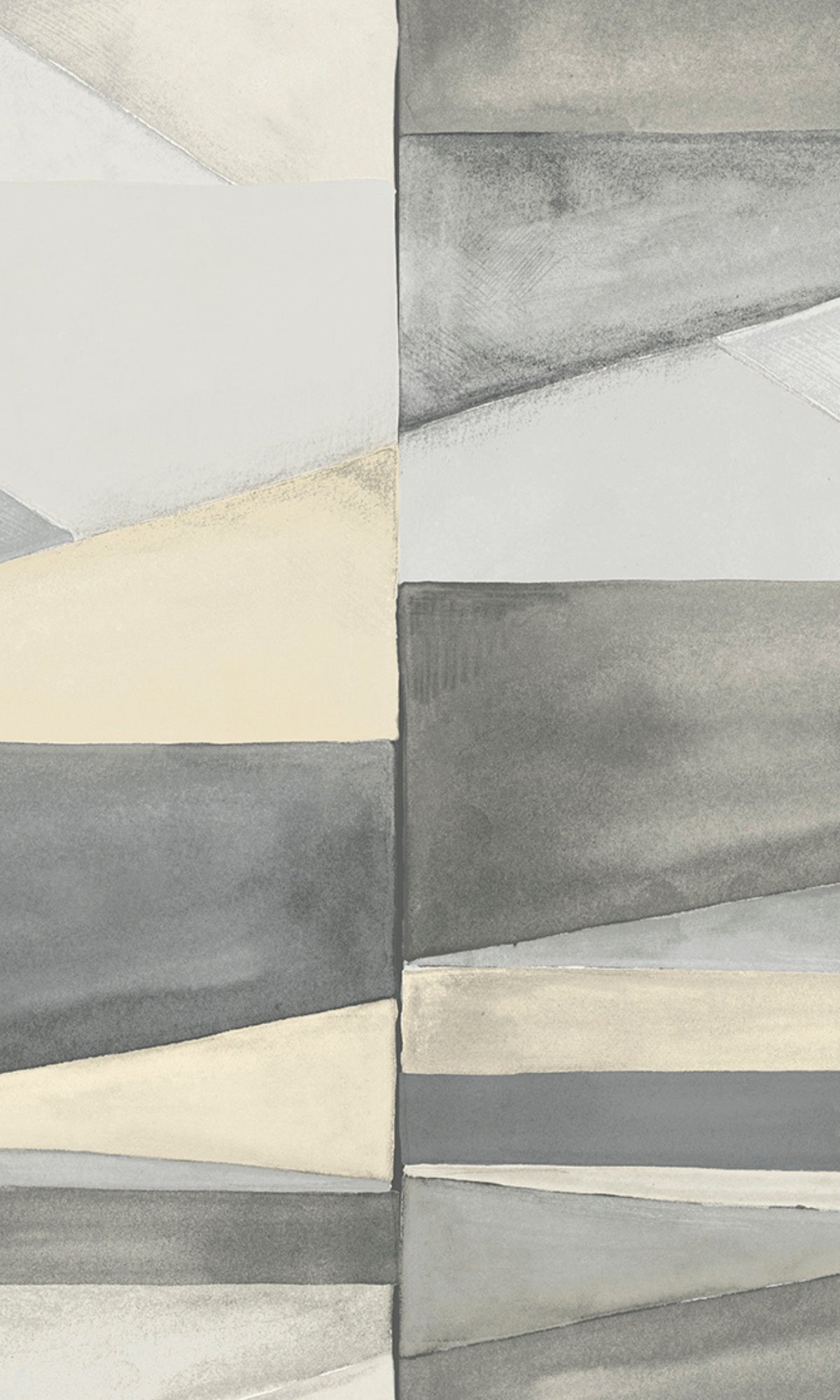 Stylish Grey Geometric Gradient Blocks Wallpaper R9176