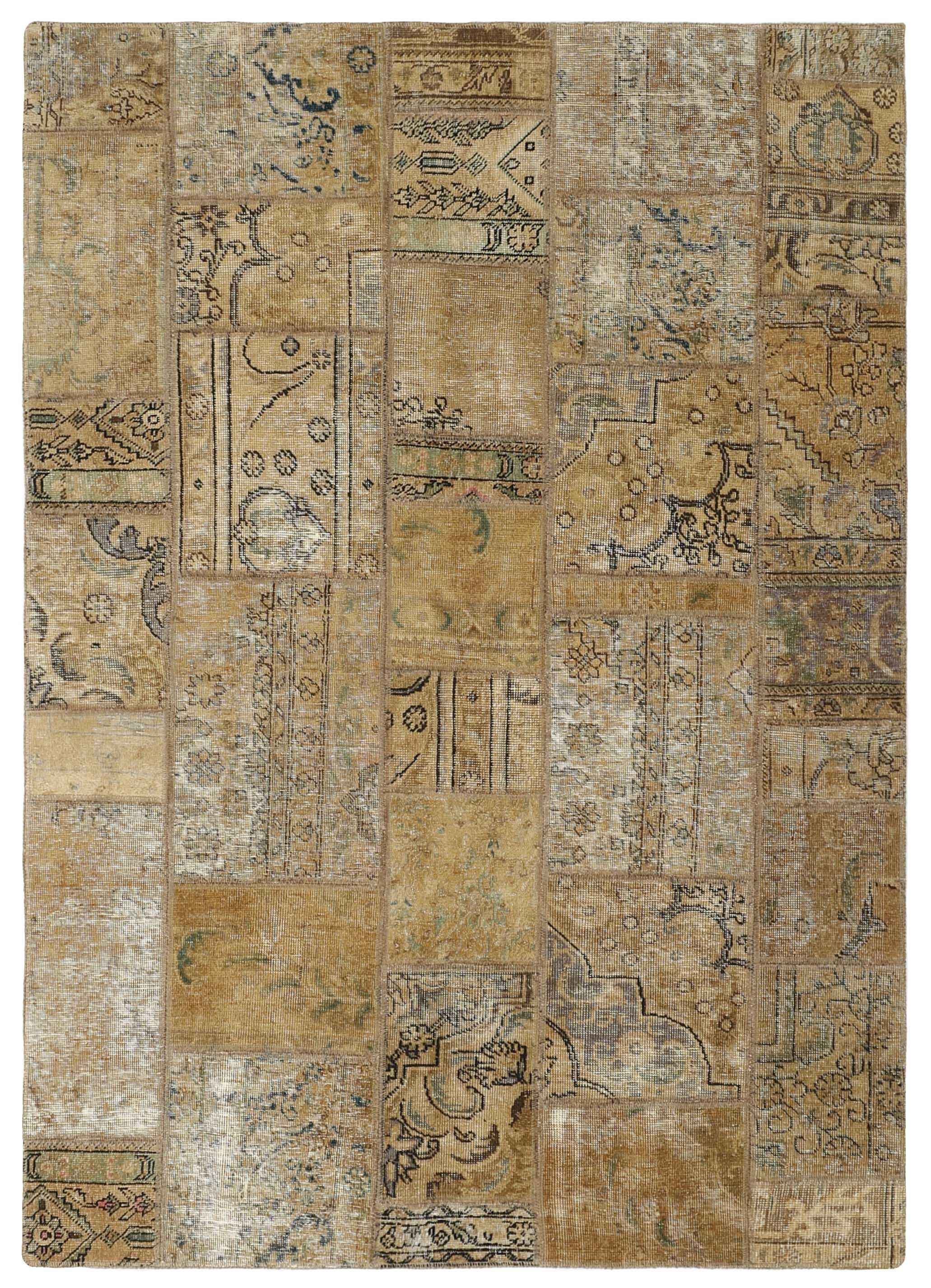 Antique Persian Handmade Vintage Royal Patchwork Rugs - 166 cm x 230 cm