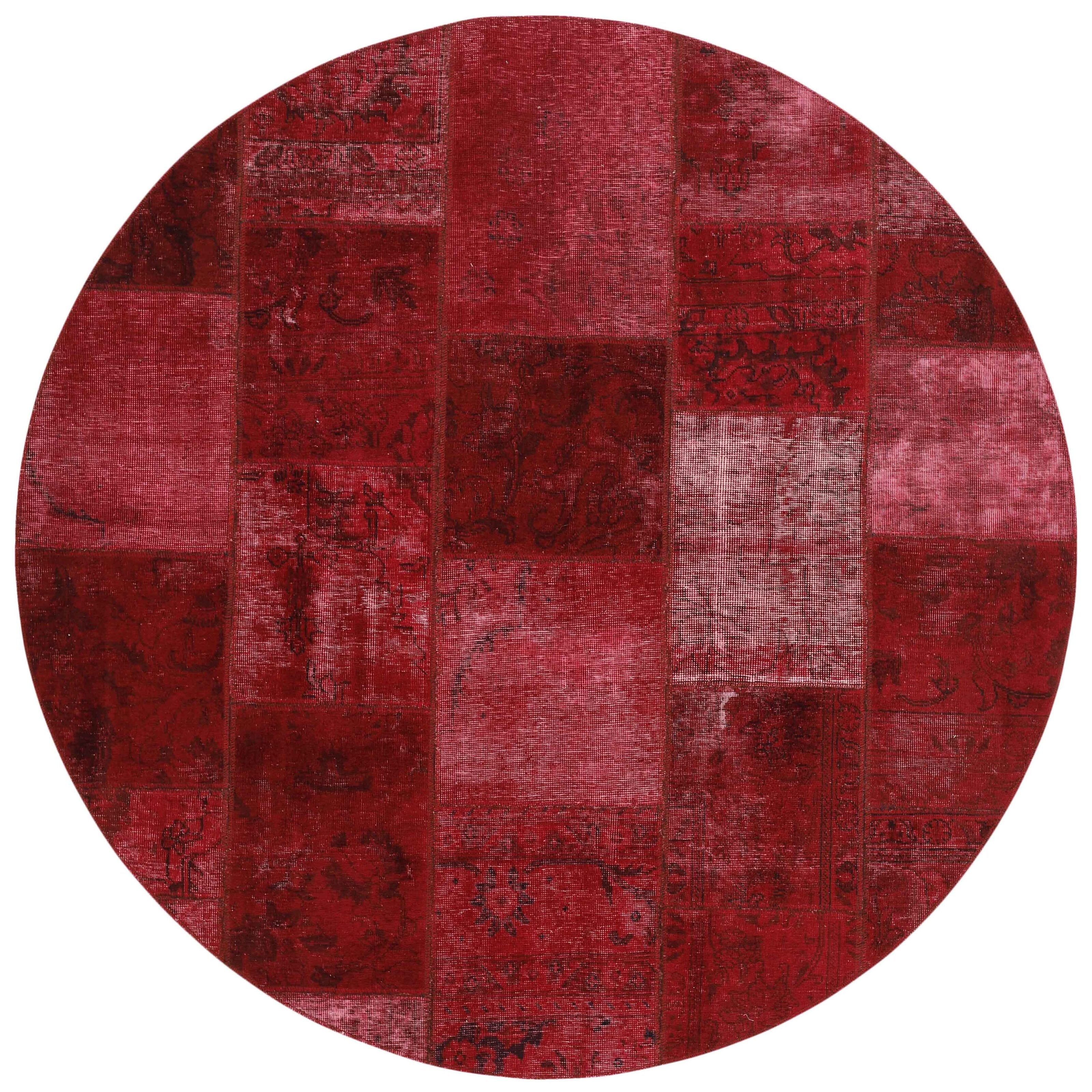 Vintage Royal Persian Patchwork Hand - crafted Area Rugs, 200 cm x 200 cm - Antique Style