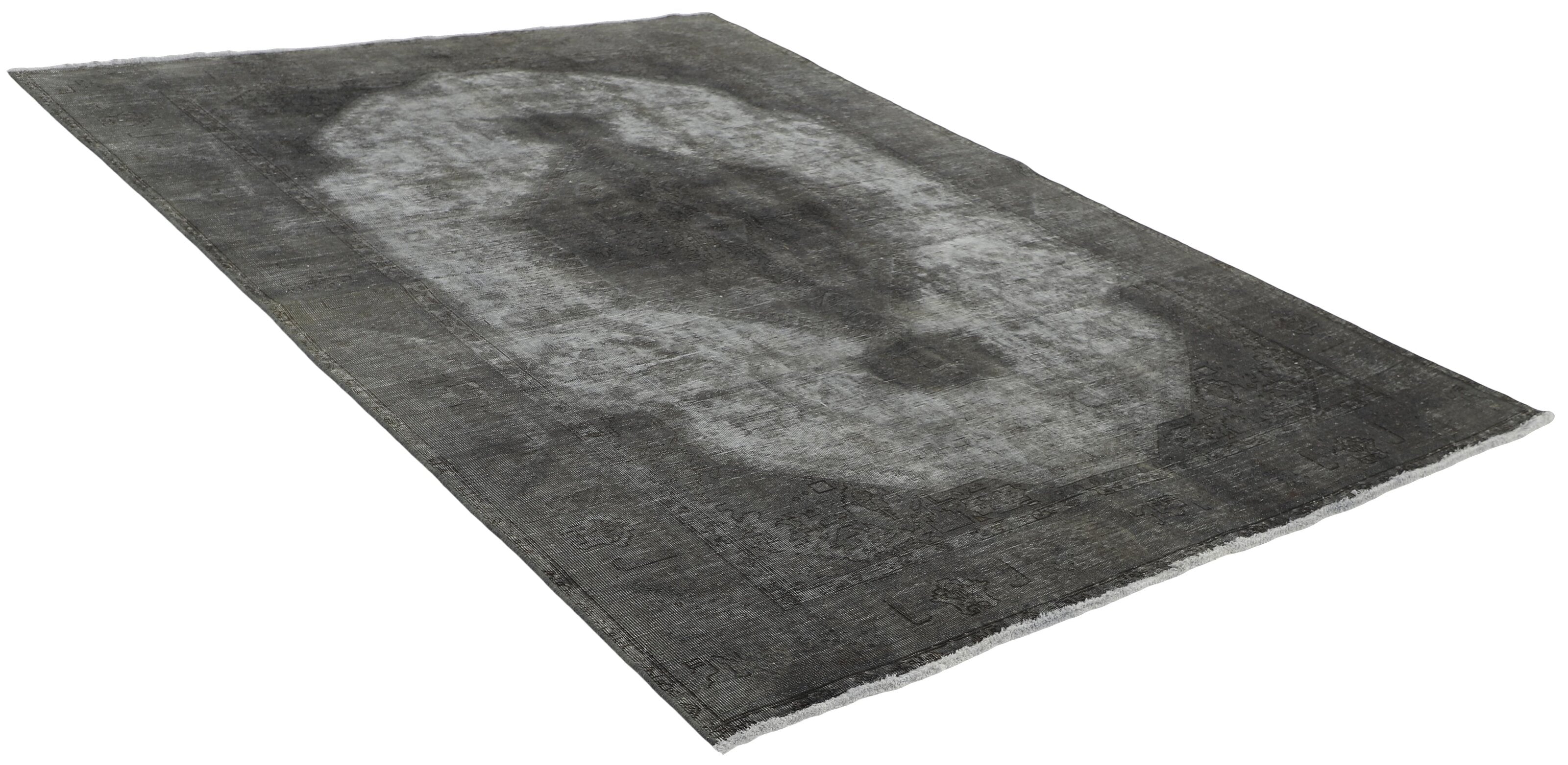 Antique Persian Hand - Knotted Vintage Royal Collection Rugs with Stonewashed and Recolored Finishes, Measuring 193 cm x 279 cm