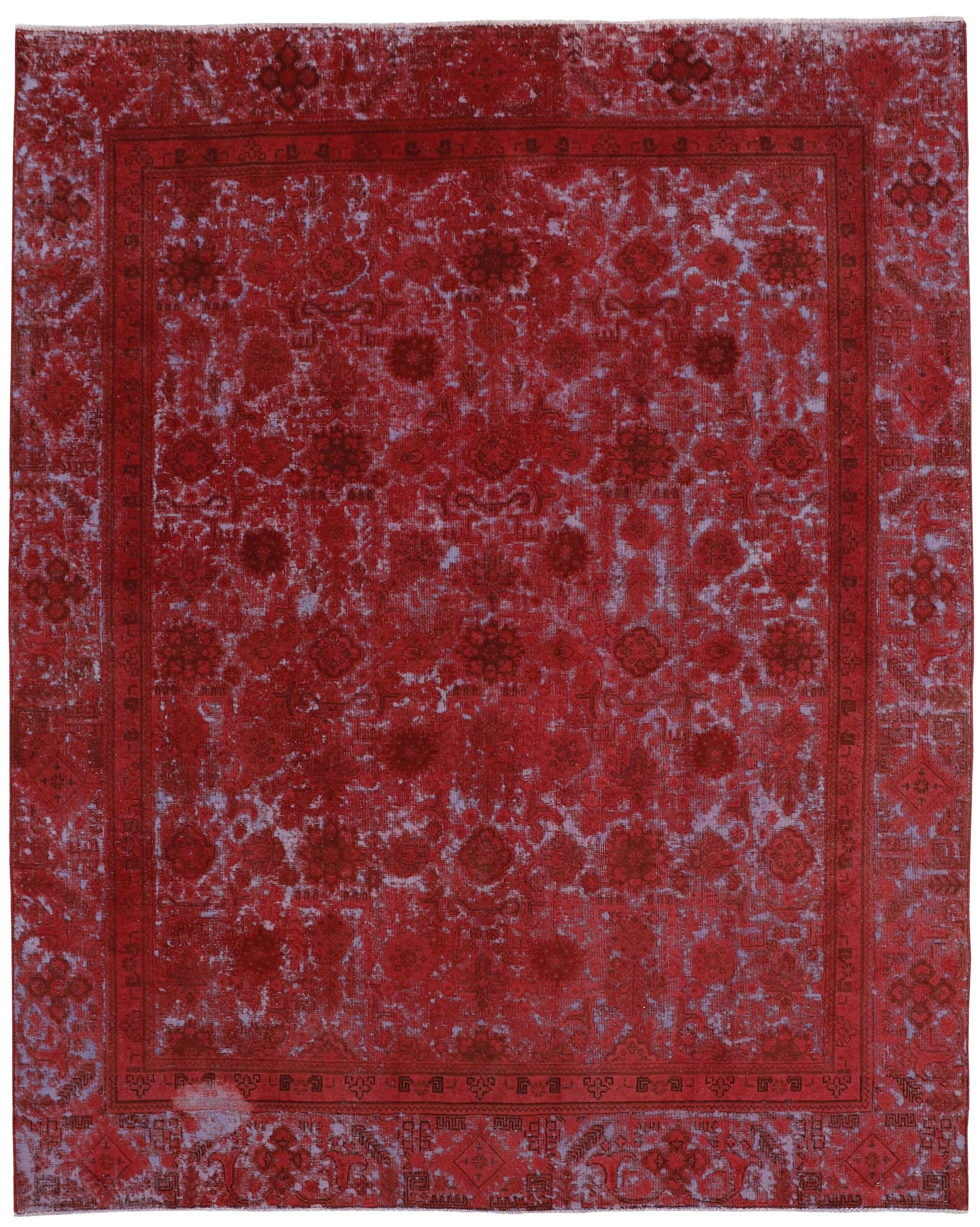 Vintage Royal Persian Hand - Knotted Rugs: Stonewashed & Recoloured, 219 cm x 271 cm