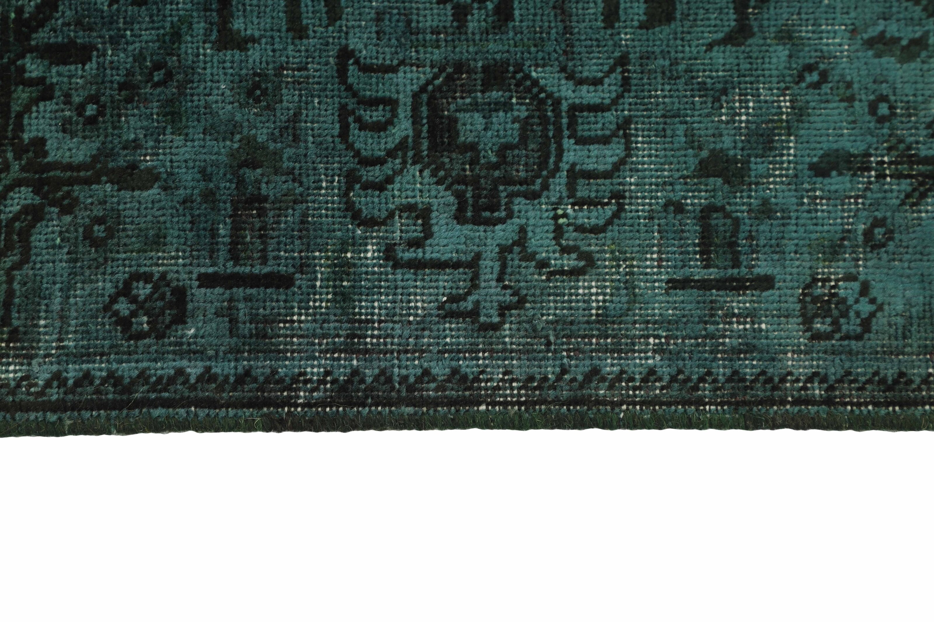 Antique Persian Hand - Knotted Vintage Royal Rugs in Stonewashed, Recoloured 193 cm x 291 cm