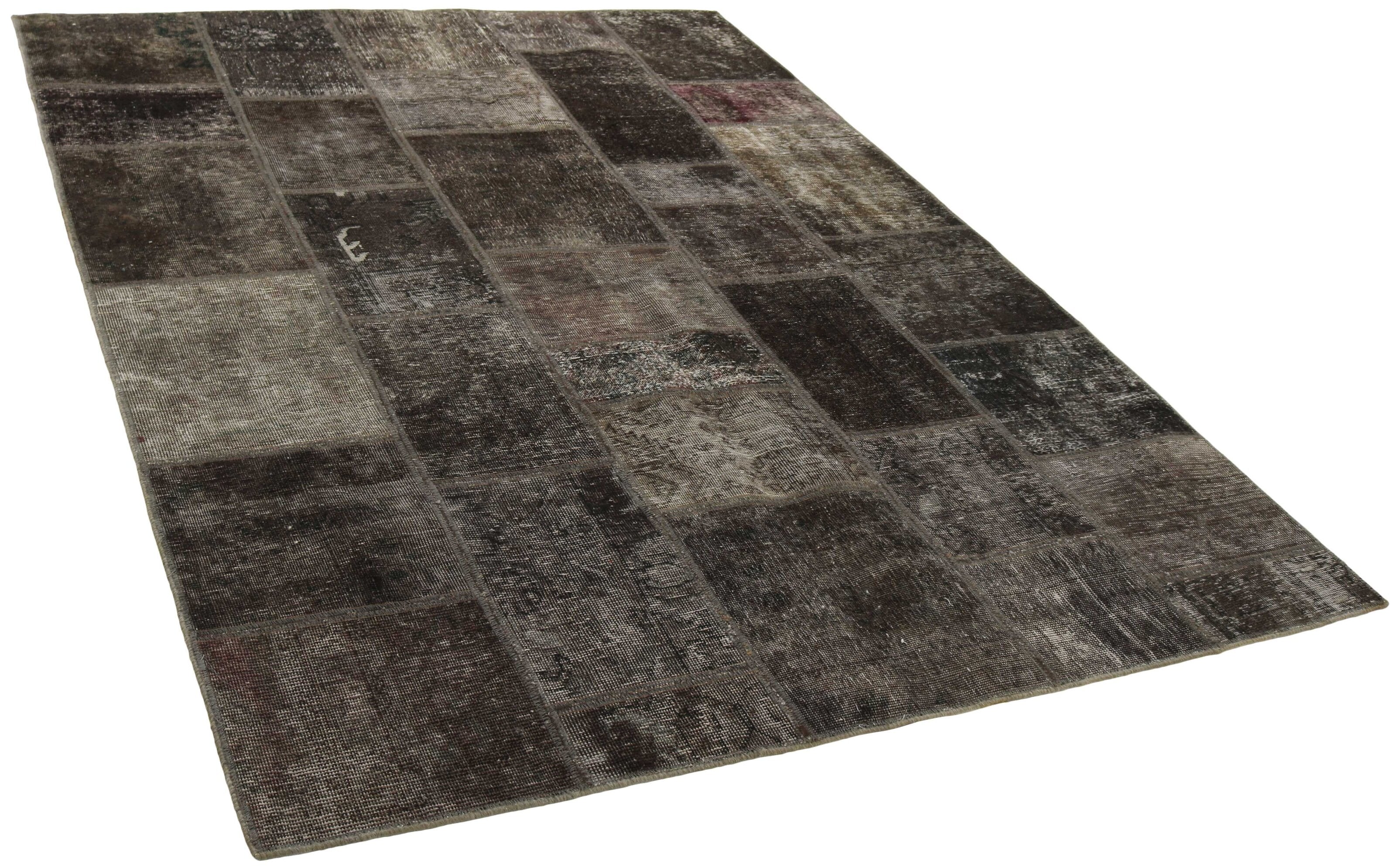 Antique Persian Handmade Vintage Royal Patchwork Floor Rugs - 171 cm x 240 cm