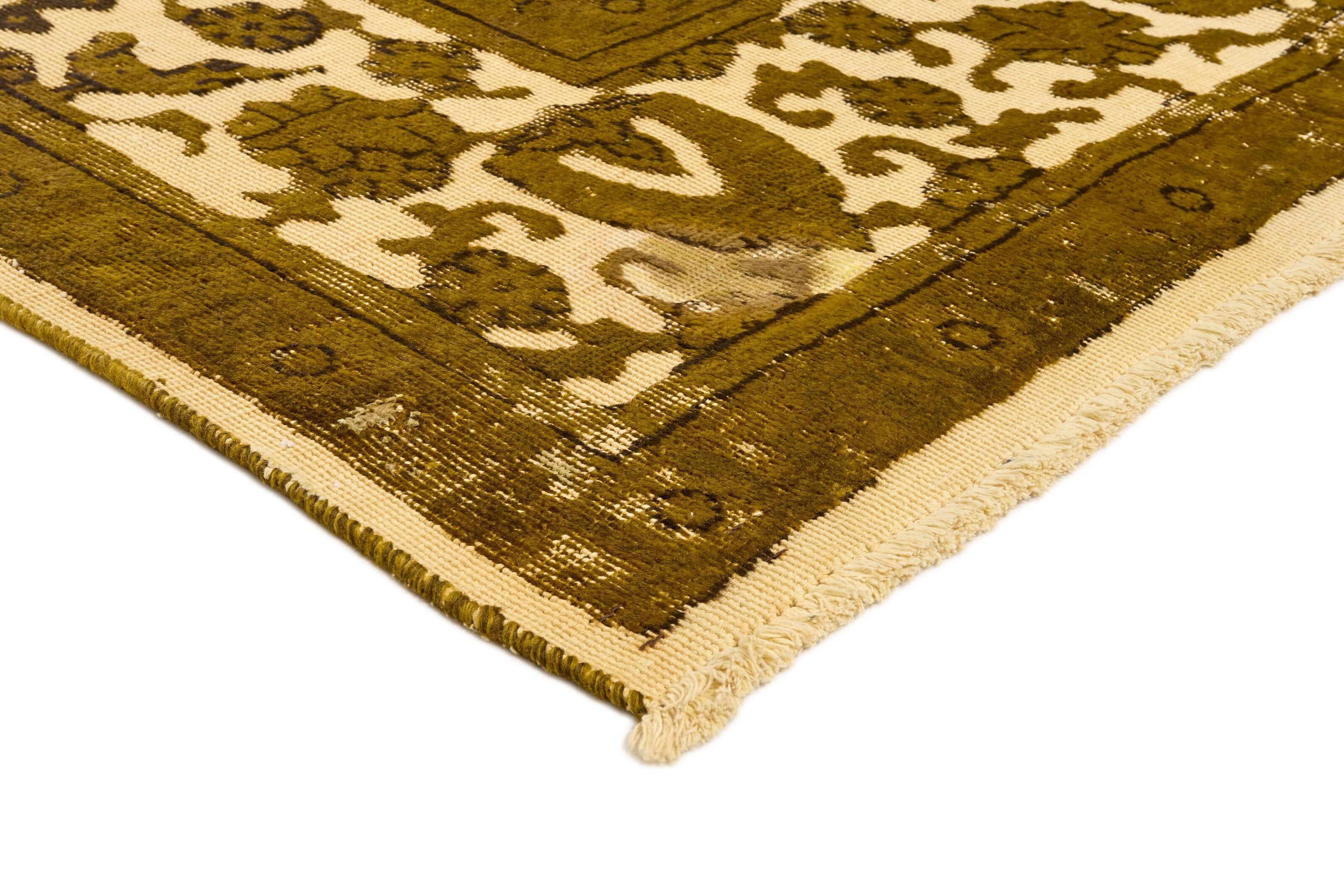 Antique Persian Hand - Knotted Vintage Royal Collection Rugs with Stonewashed and Recoloured Finishes, Measuring 293 cm x 488 cm