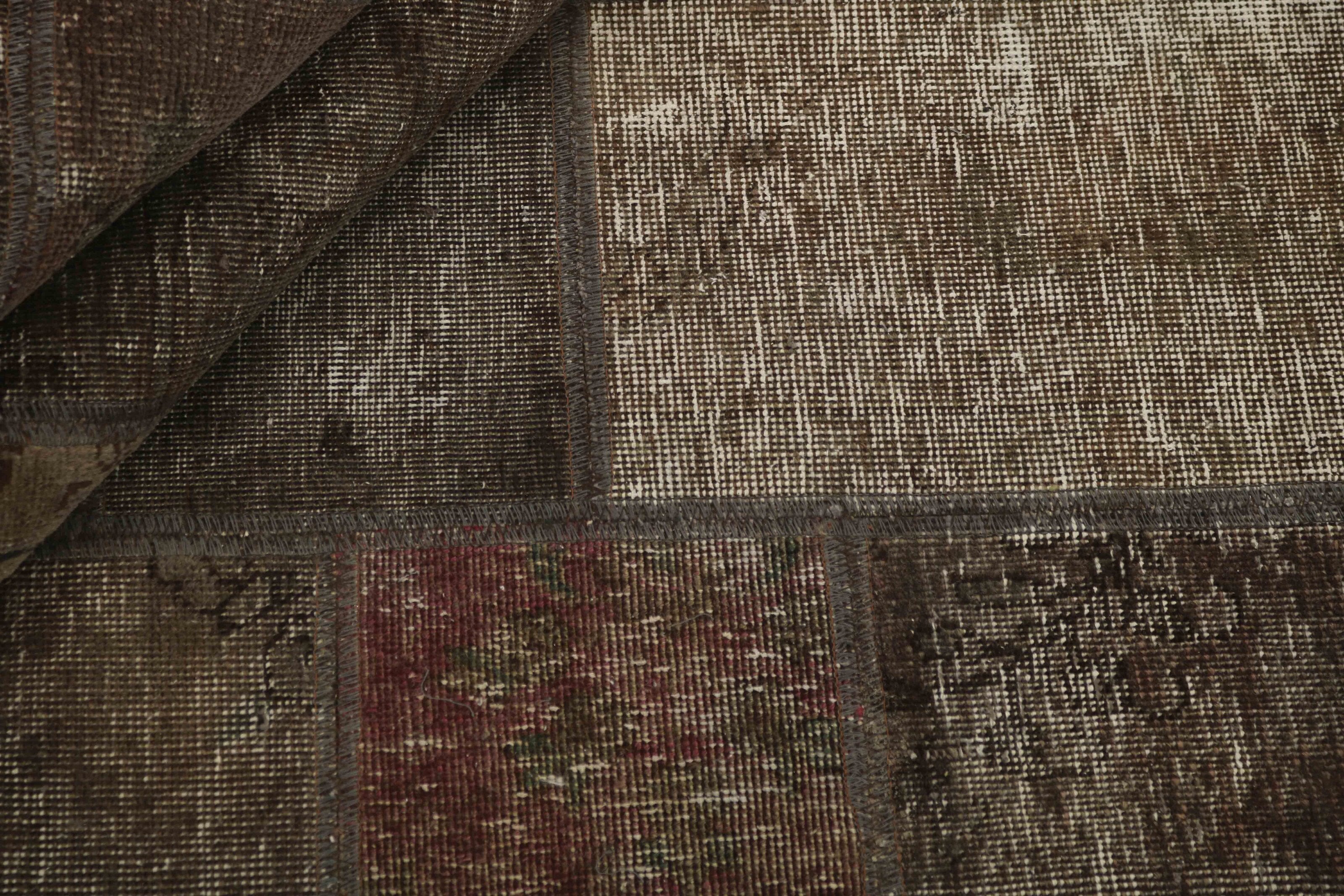 Antique Persian Handmade Vintage Royal Patchwork Rugs - 146 cm x 205 cm for Home Decor