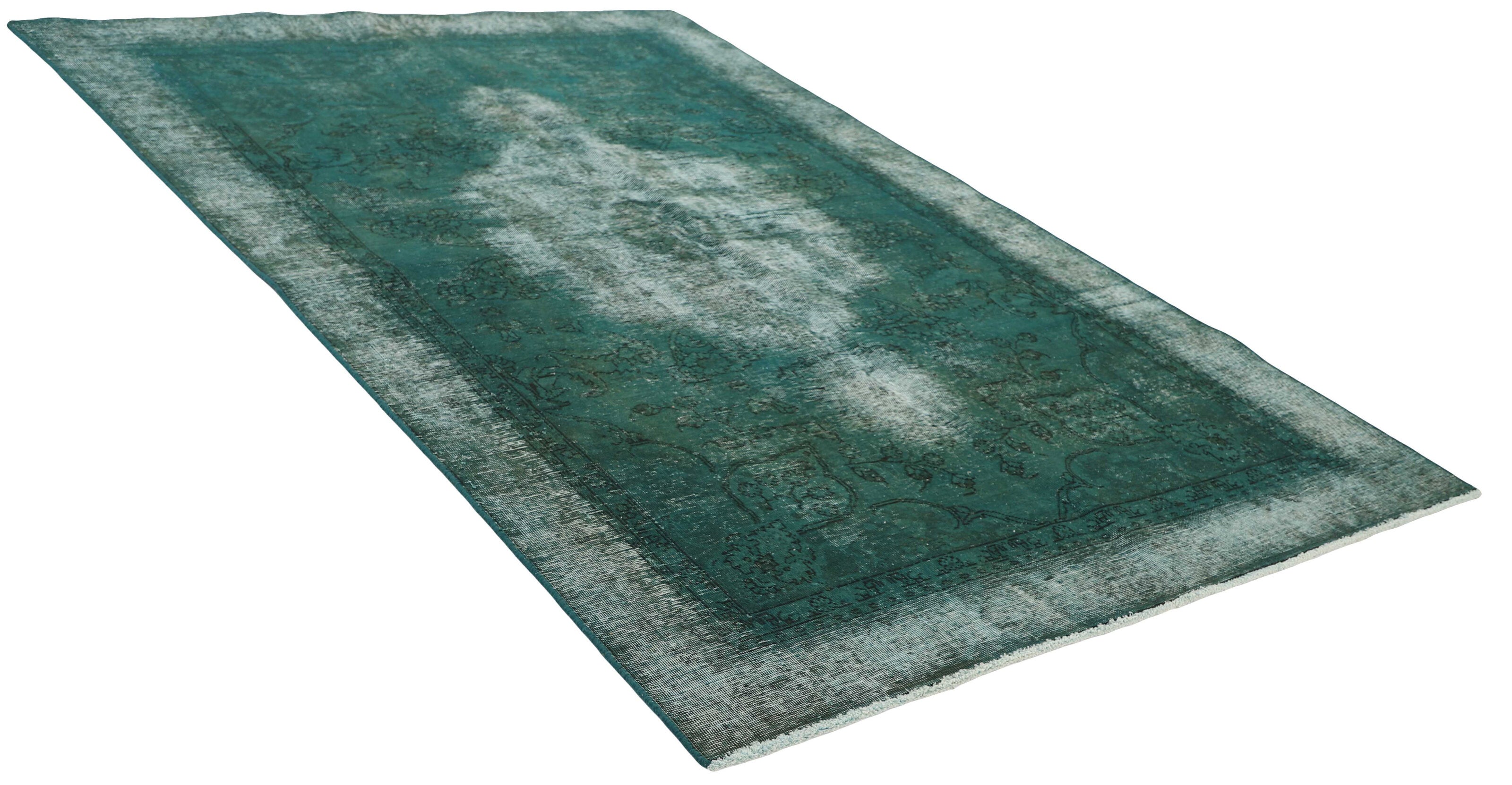 Antique Persian Hand-Knotted Vintage Rugs in Stonewashed, Recoloured Finishes (189 cm x 283 cm)