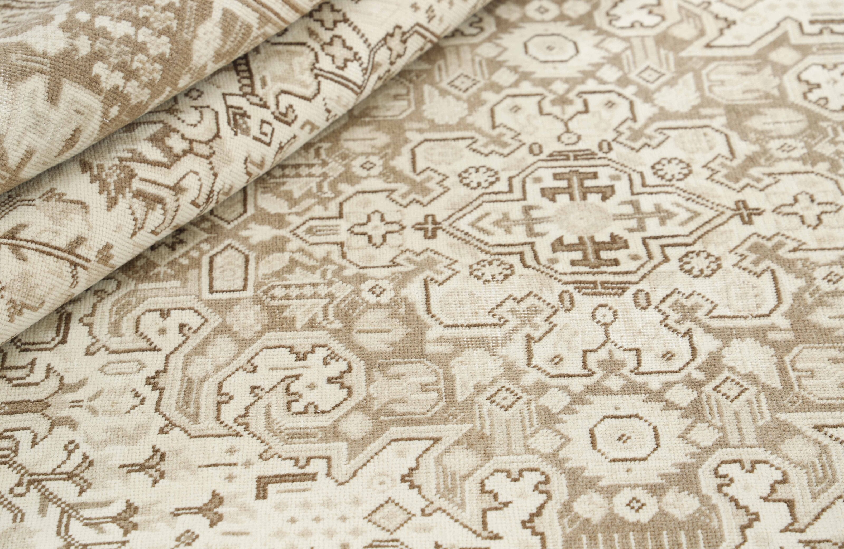 Antique Persian Hand - Knotted Vintage Royal Rugs in Stonewashed, Recoloured Finishes (243 cm x 327 cm)