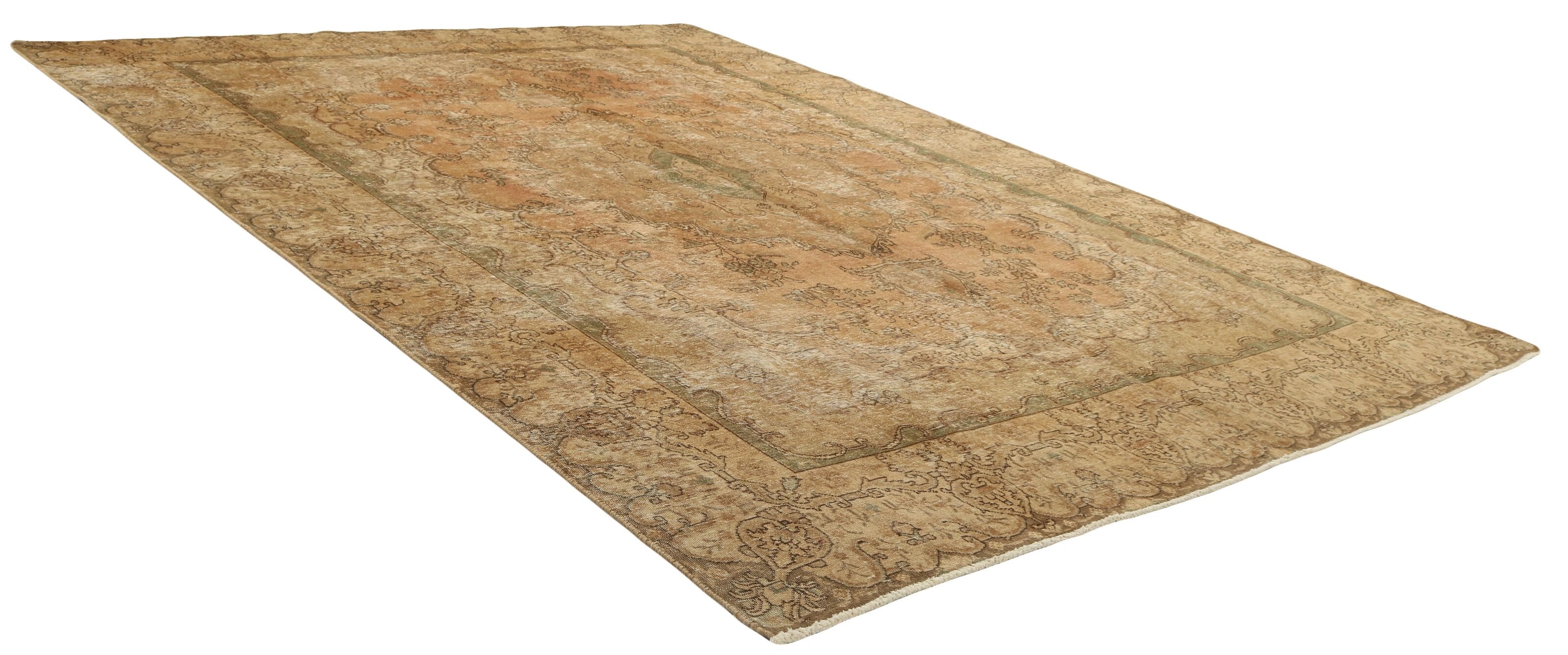 Exquisite Vintage Royal Collection: Large-Sized Antique Persian Hand-Knotted Stonewashed and Recolored Rugs Measuring 281 cm x 372 cm