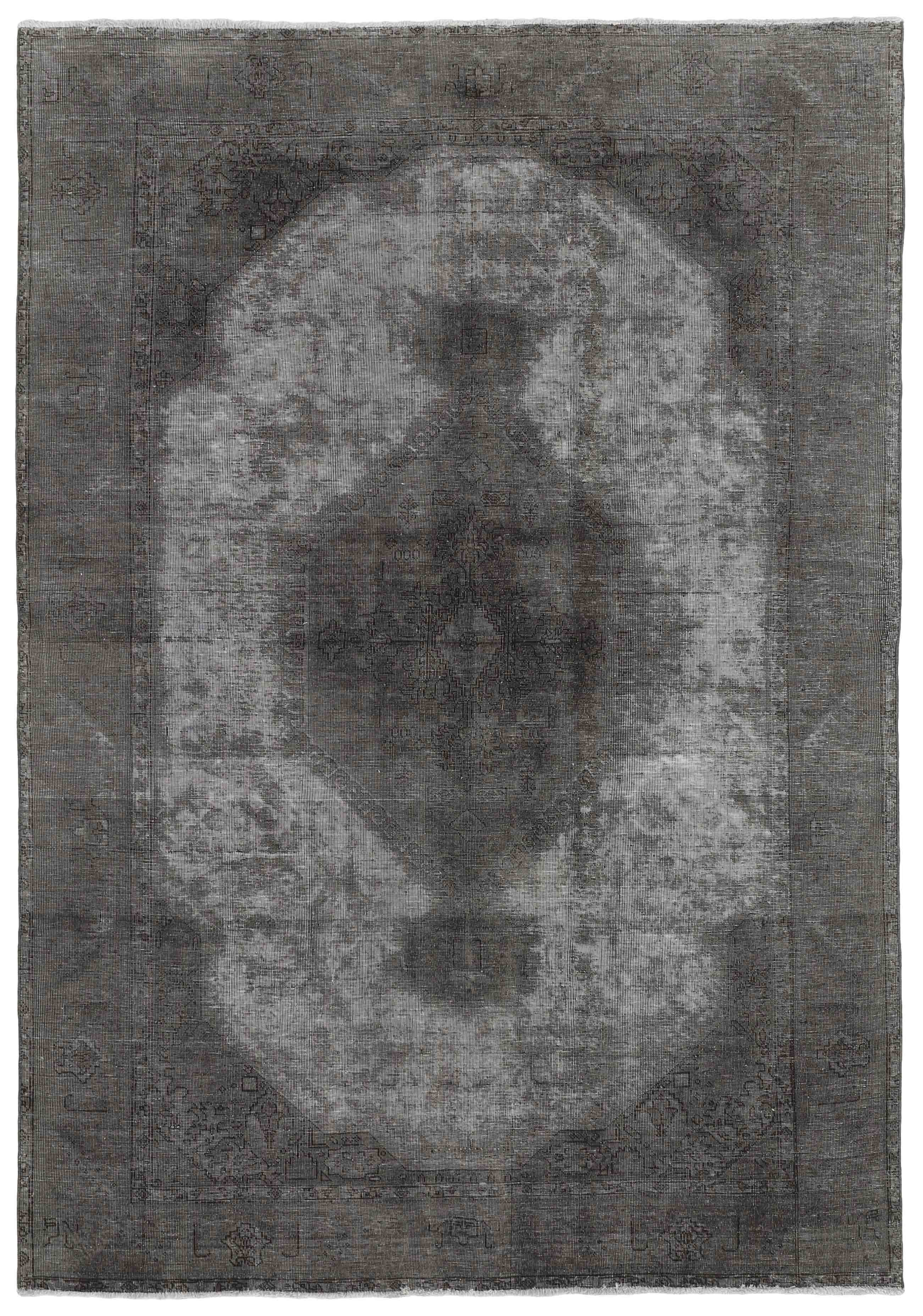 Antique Persian Hand - Knotted Vintage Royal Collection Rugs with Stonewashed and Recolored Finishes, Measuring 193 cm x 279 cm